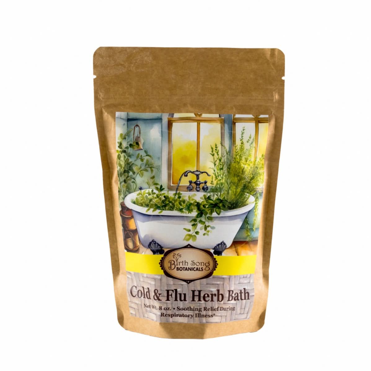 Birth Song Botanicals Co. Herb Baths Cold and Flu Herbal Bath* with Eucalyptus 16 oz.