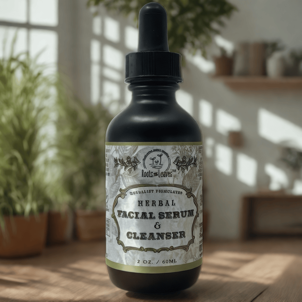 Roots and Leaves, LLC Herbal Facial Serum & Cleanser