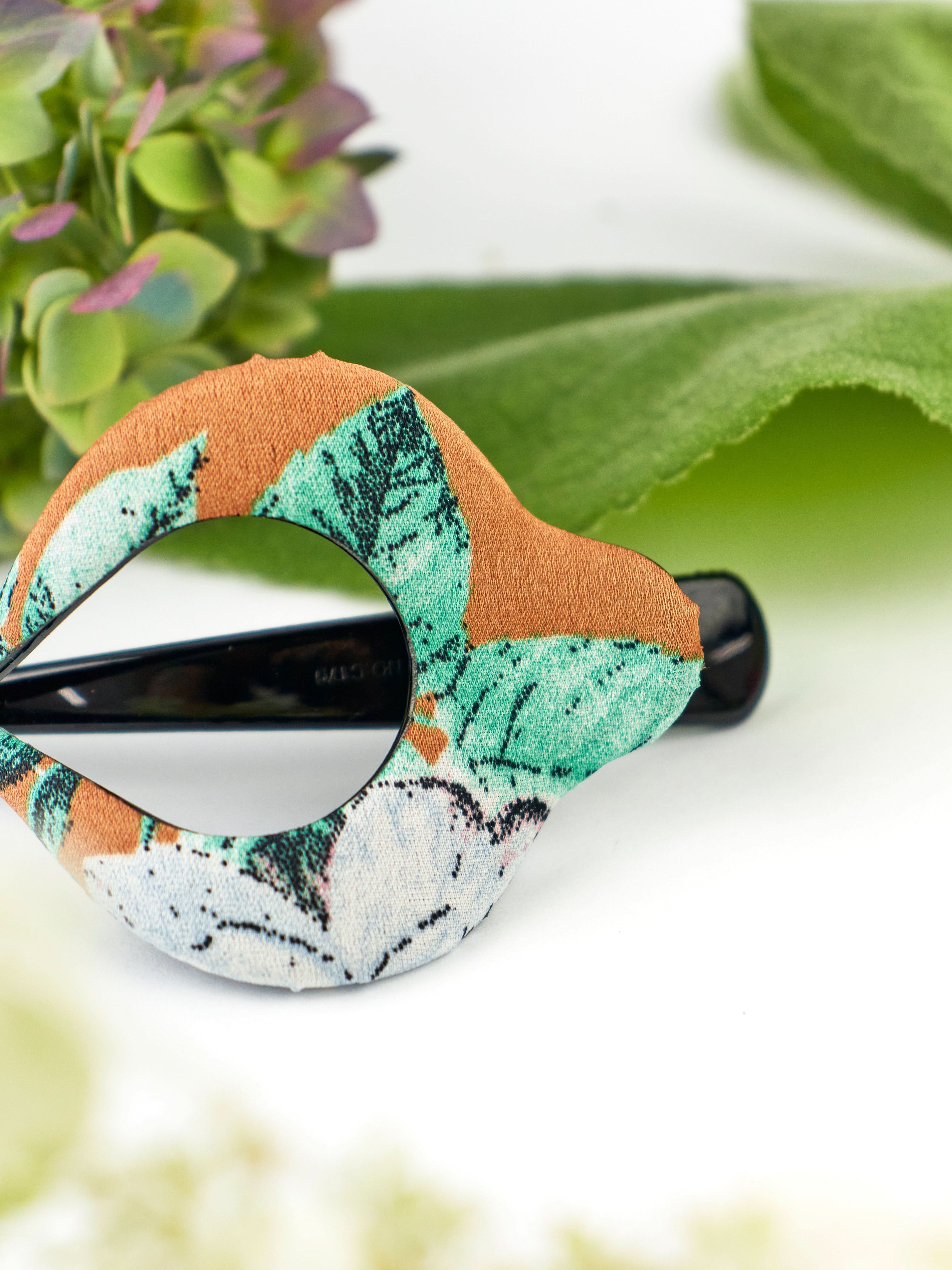 Copper Floral Arc Hair Clip - My American Goods