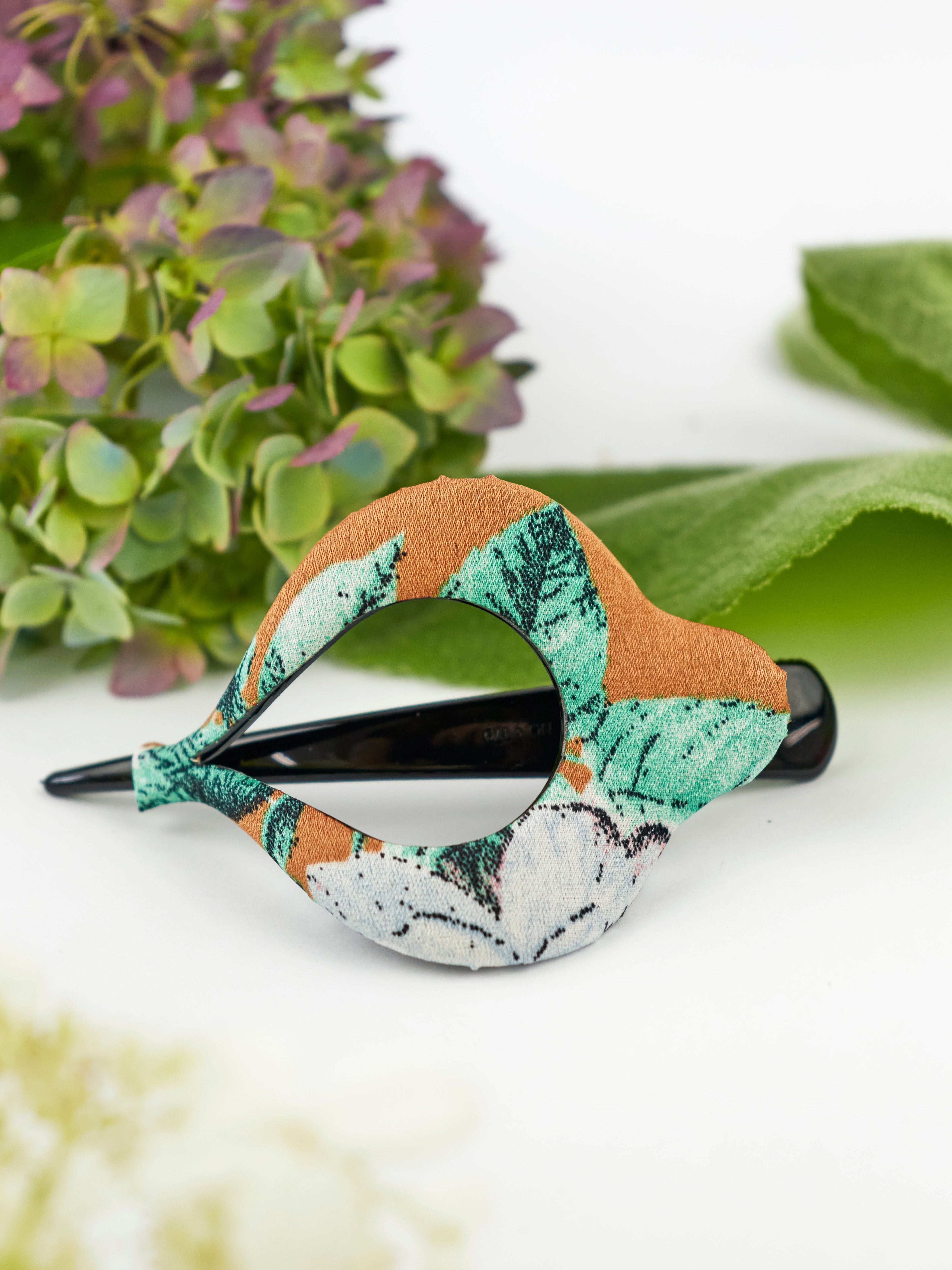 Copper Floral Arc Hair Clip - My American Goods