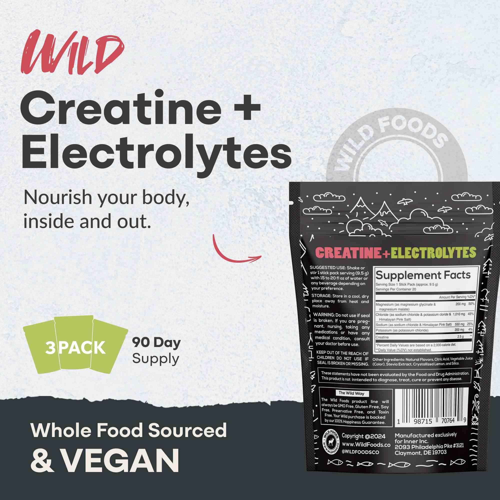 NEW! Creatine + Electrolytes, Delicious Dragonfruit For Performance & Hydration - My American Goods