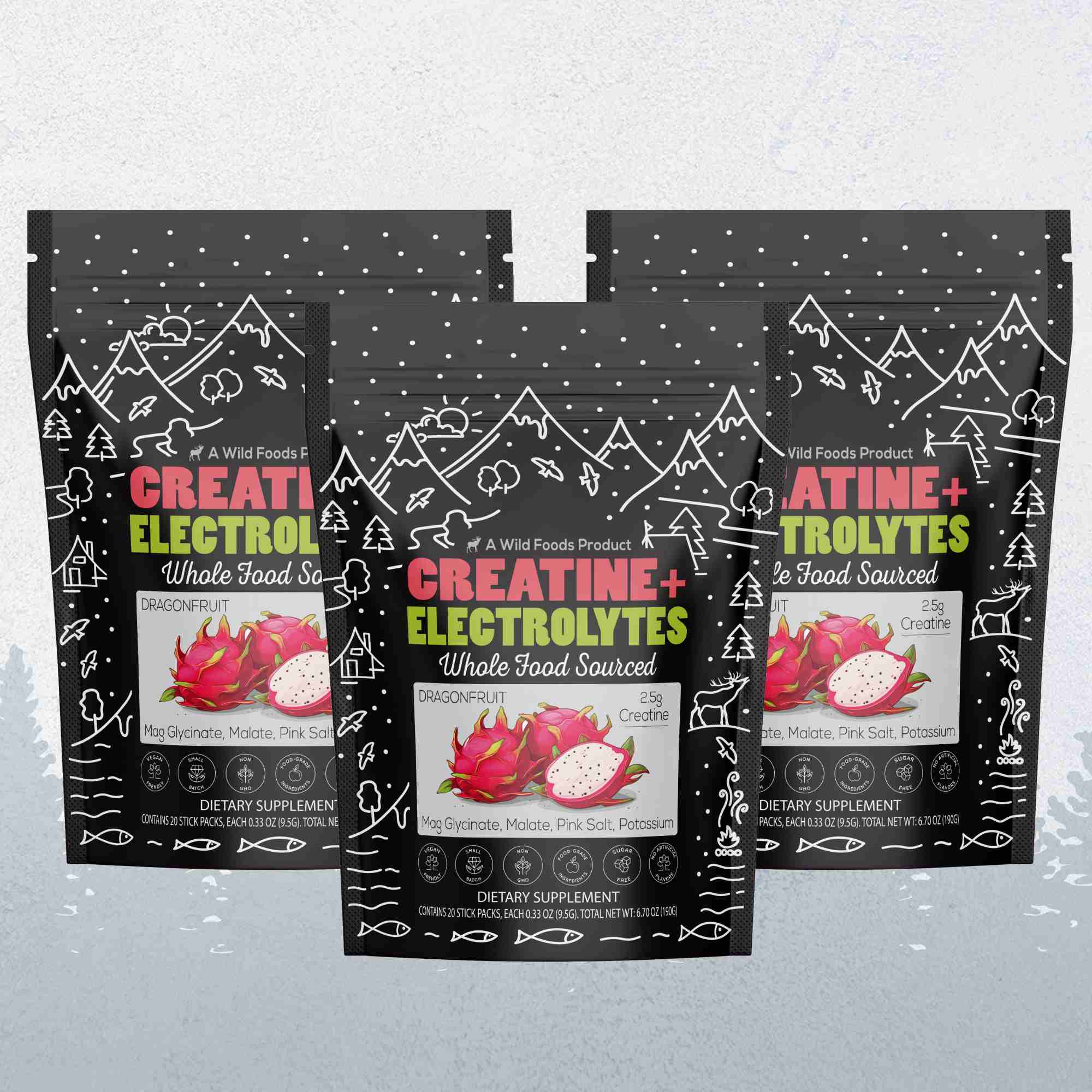 NEW! Creatine + Electrolytes, Delicious Dragonfruit For Performance & Hydration - My American Goods