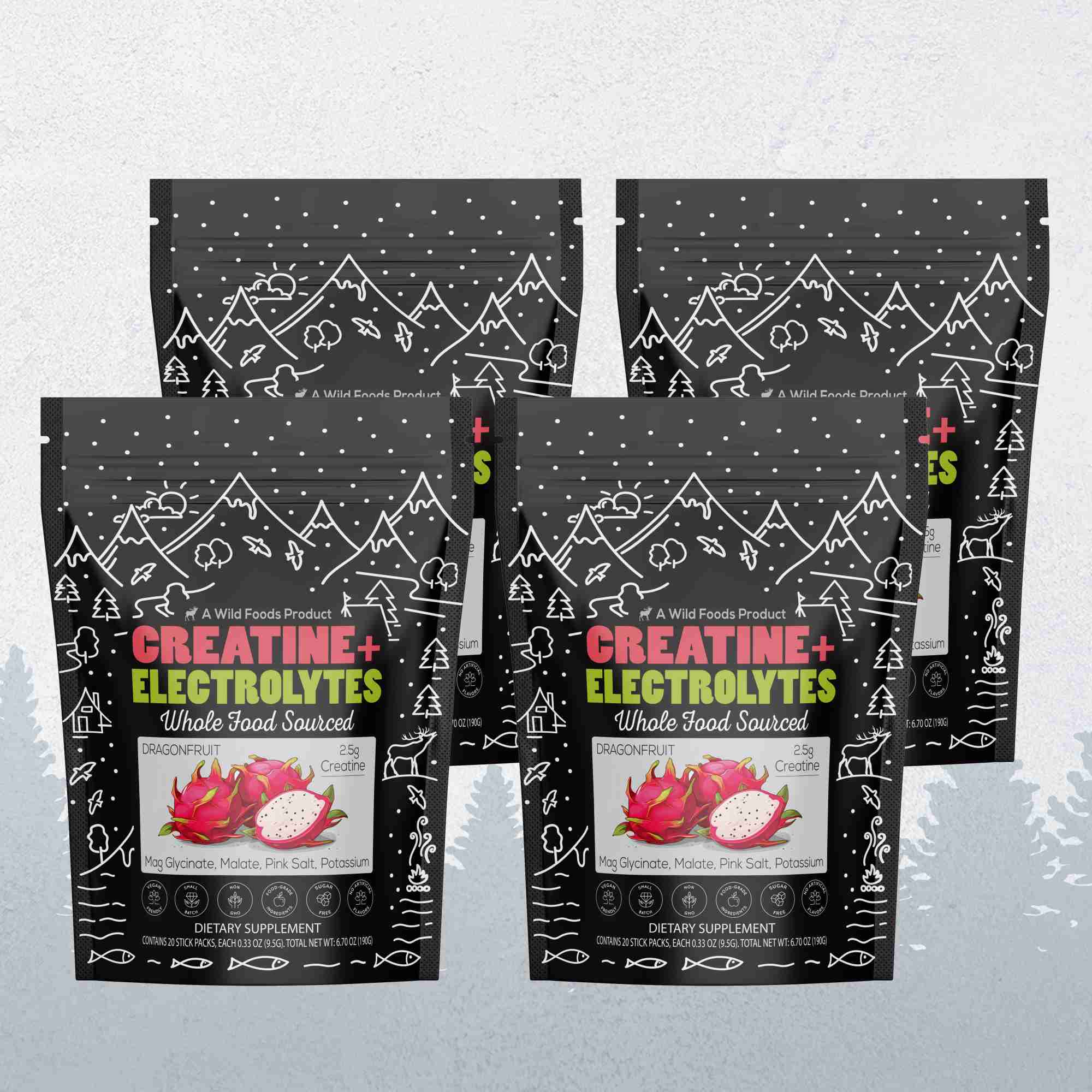 NEW! Creatine + Electrolytes, Delicious Dragonfruit For Performance & Hydration - My American Goods