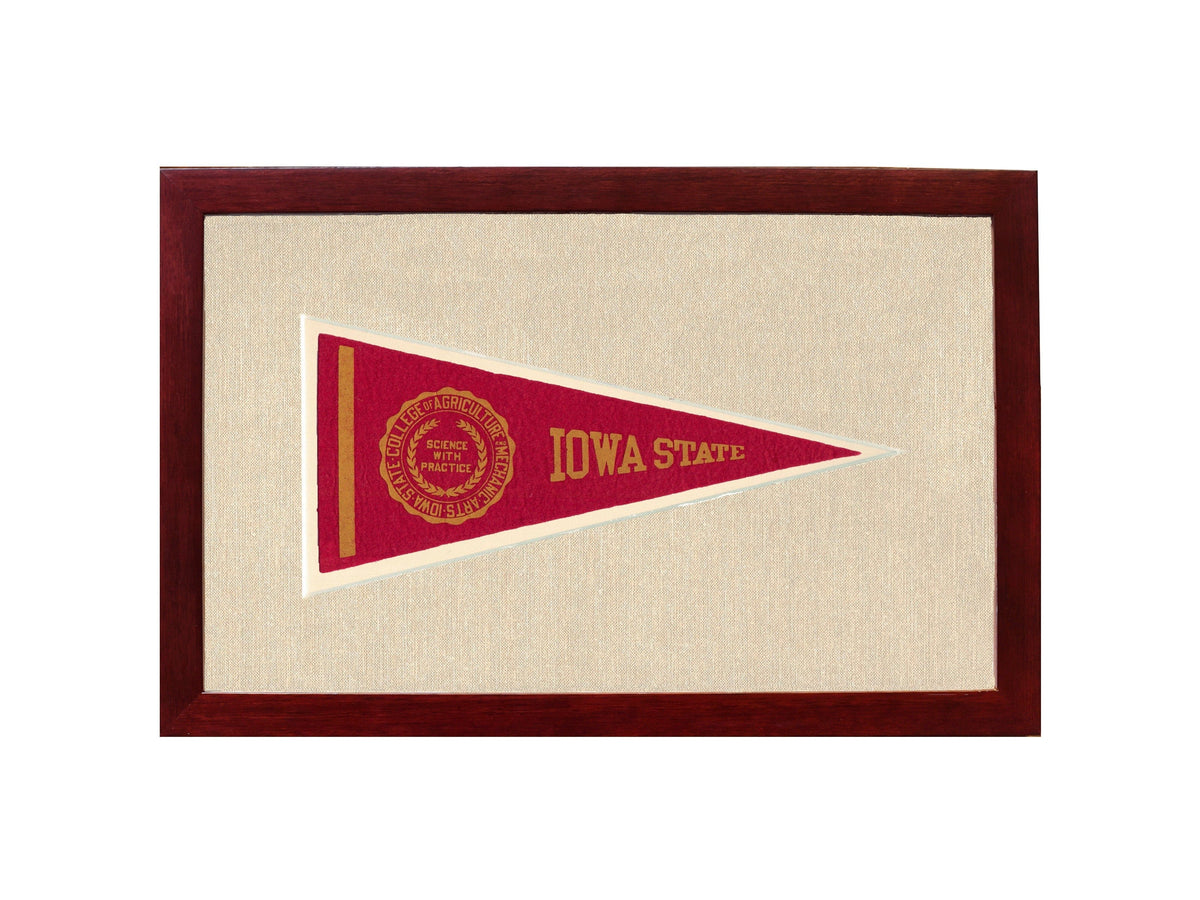 Americana Memories Vintage Pennants and Memorabilia Vintage Iowa State Pennant