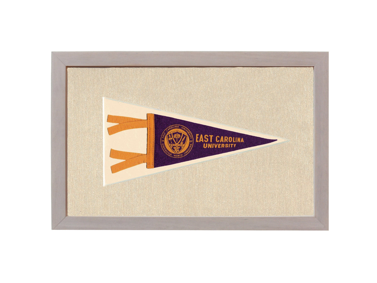 Americana Memories Vintage Pennants and Memorabilia Vintage East Carolina University Pennant