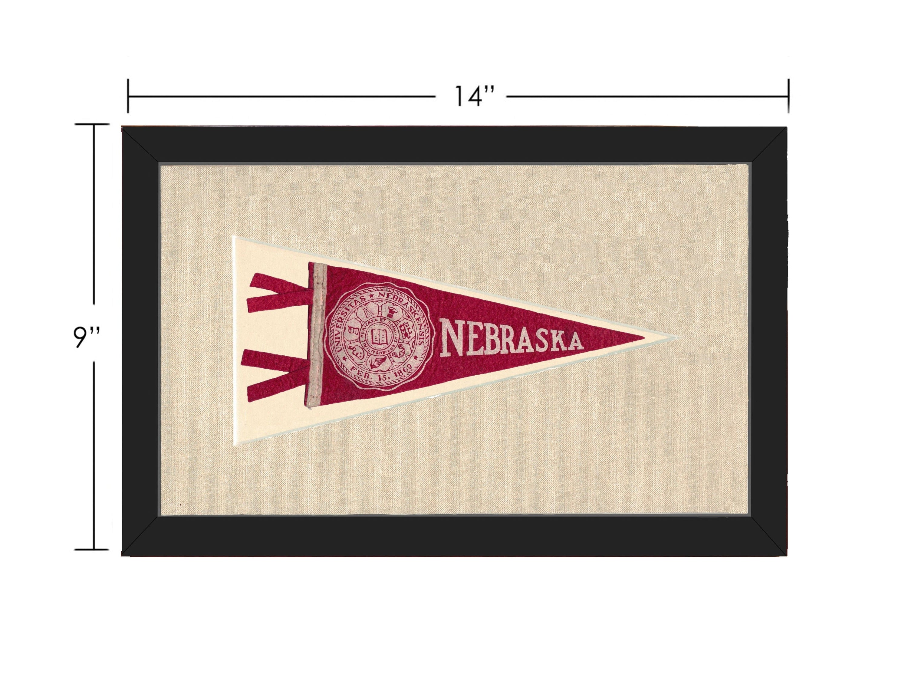 Americana Memories Vintage Pennants and Memorabilia Vintage University of Nebraska Pennant