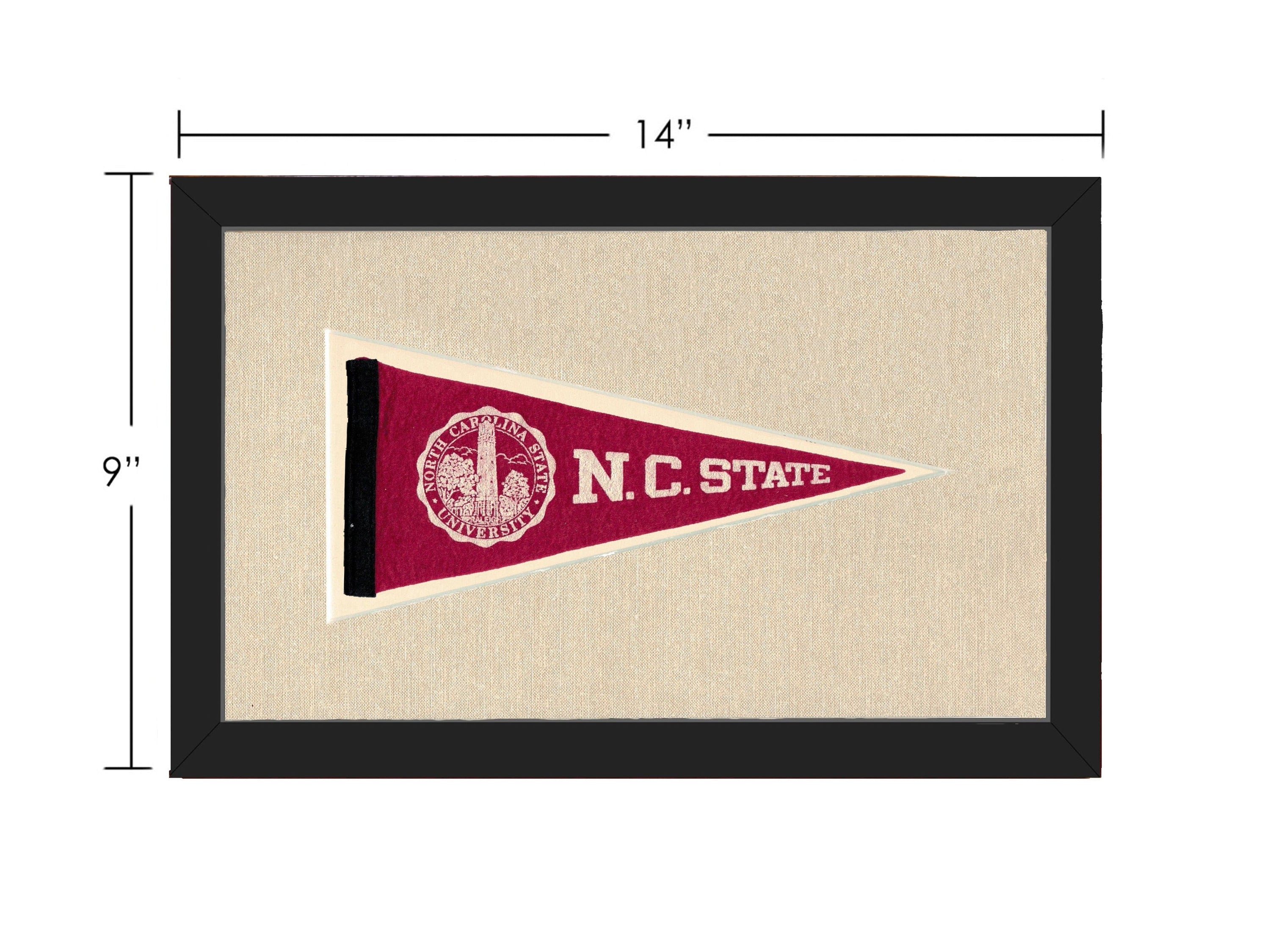 Americana Memories Vintage Pennants and Memorabilia Vintage NC State Pennant