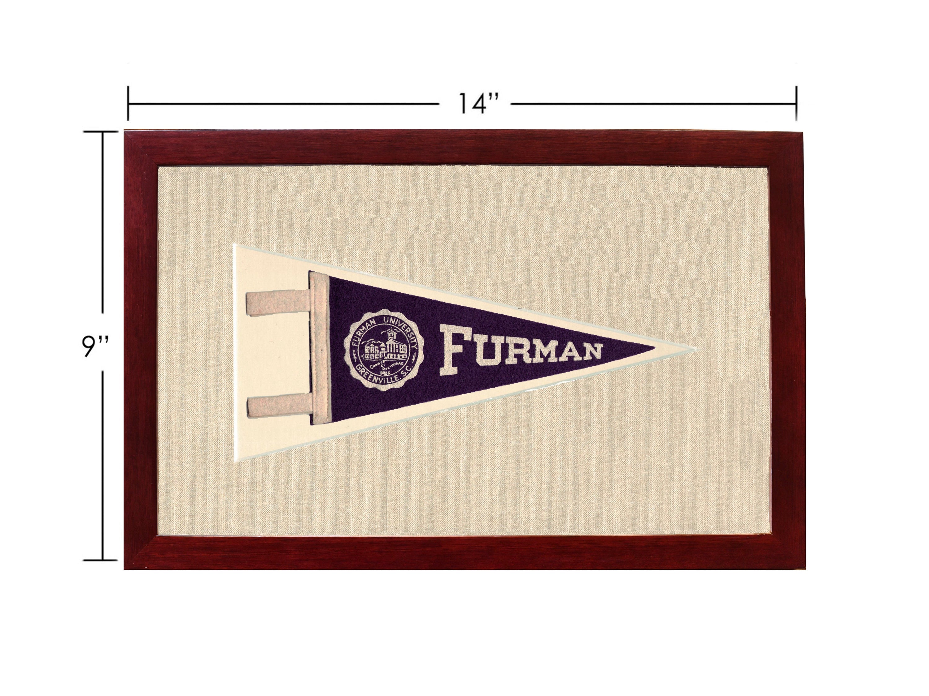 Vintage Furman University Pennant