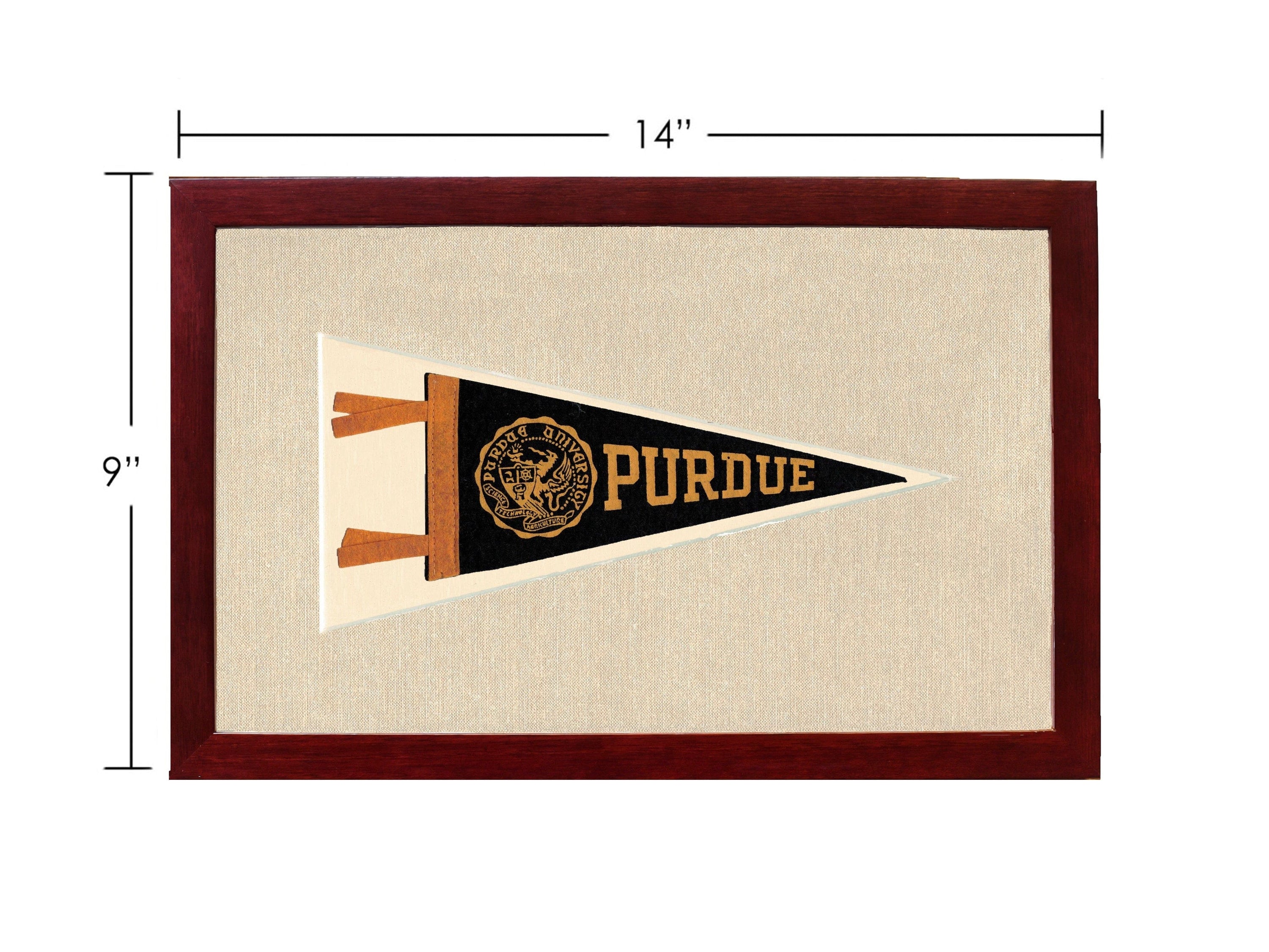 Americana Memories Vintage Pennants and Memorabilia Vintage Purdue Pennant