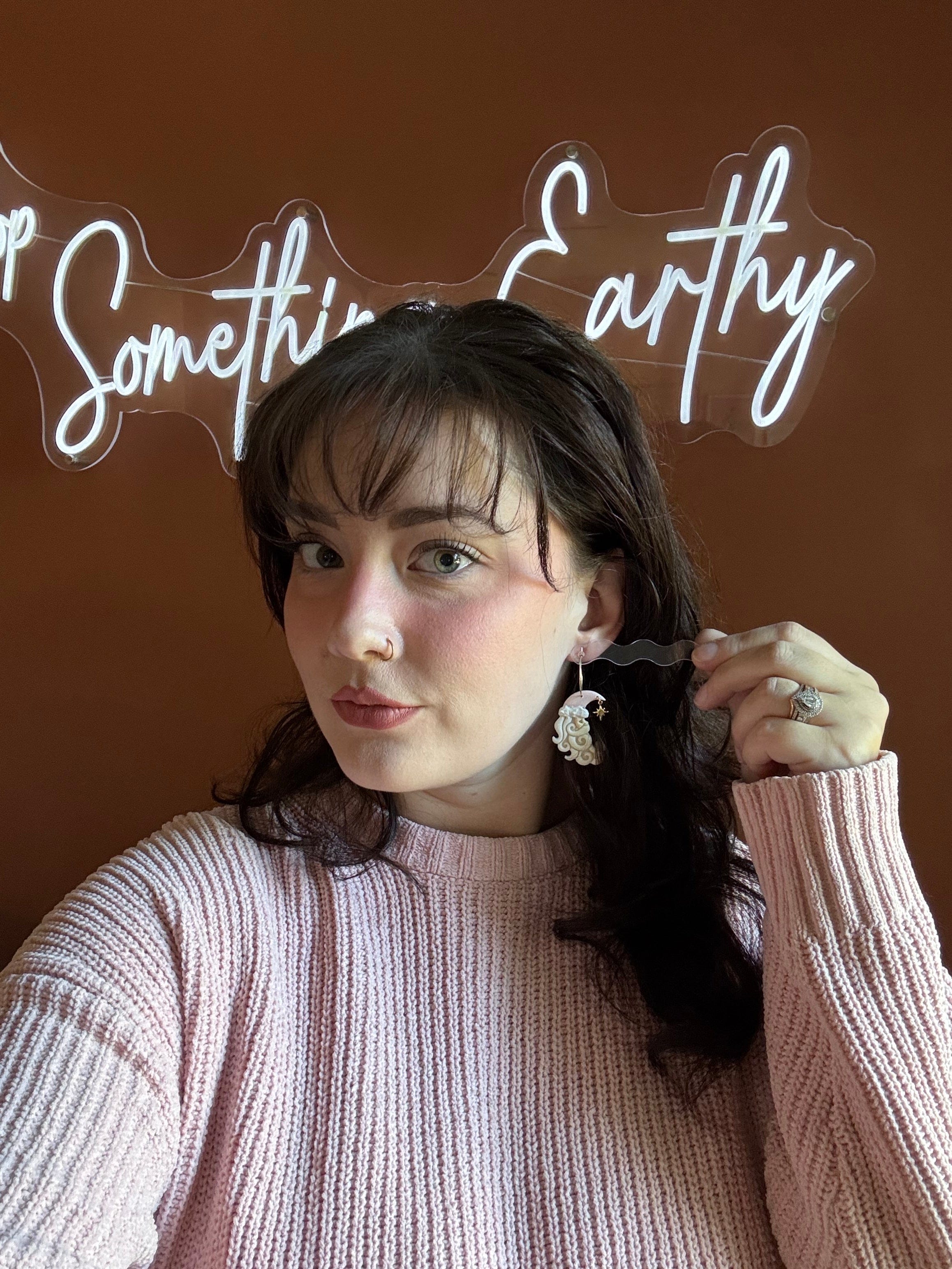 Pink Sugar Santa Moons