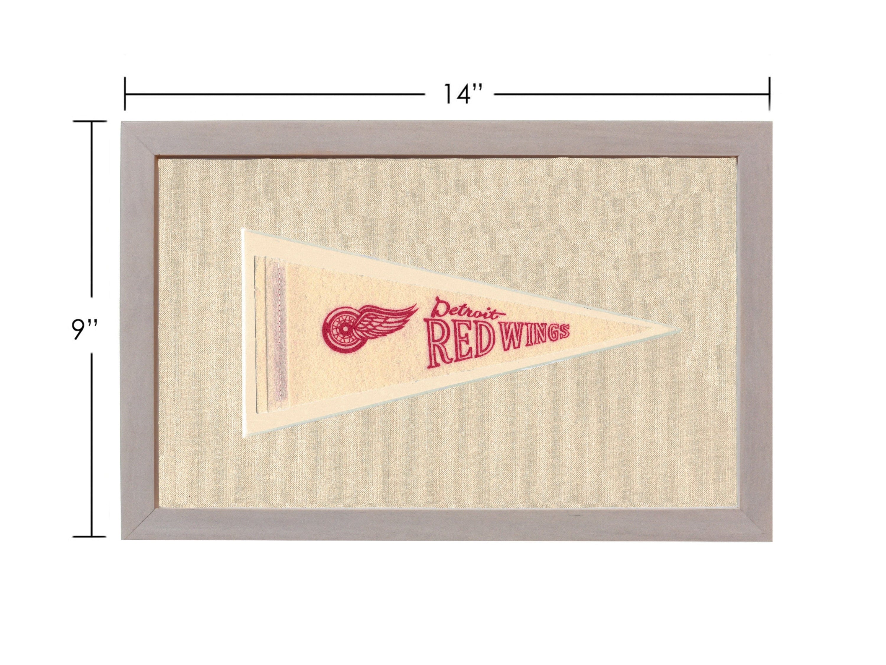 Americana Memories Vintage Pennants and Memorabilia Vintage Detroit Red Wings Pennant