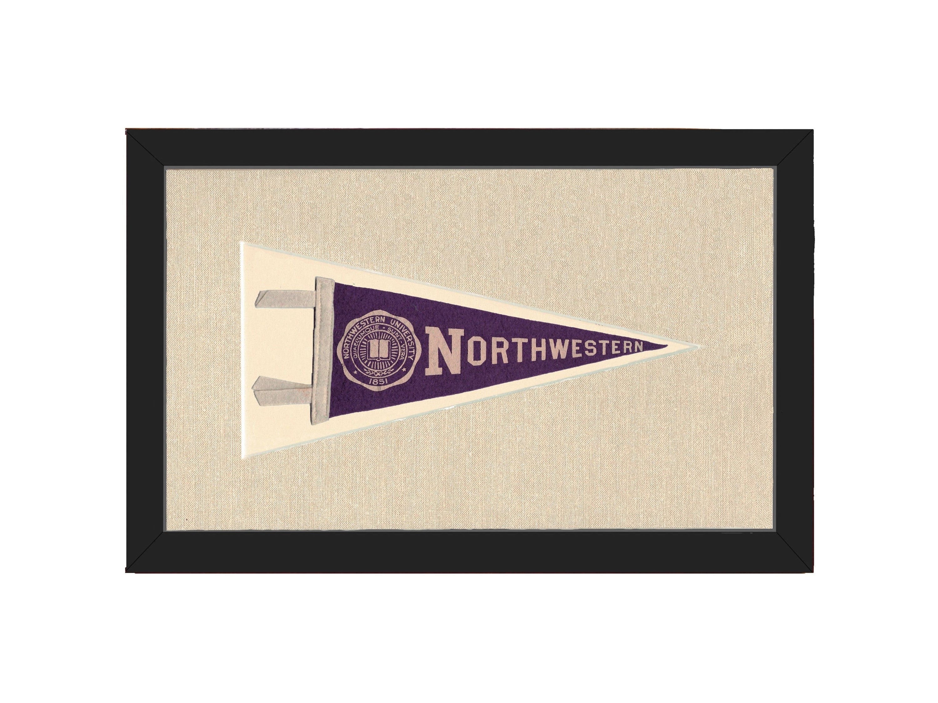 Americana Memories Vintage Pennants and Memorabilia Vintage Northwestern University Pennant