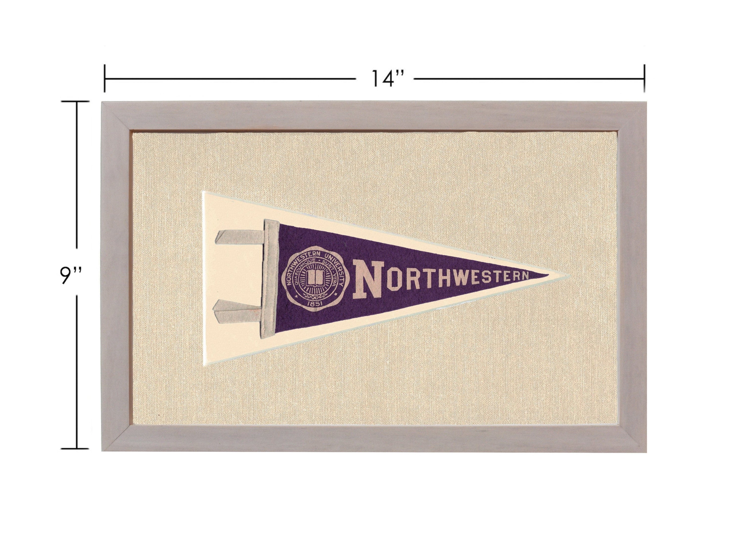 Americana Memories Vintage Pennants and Memorabilia Vintage Northwestern University Pennant