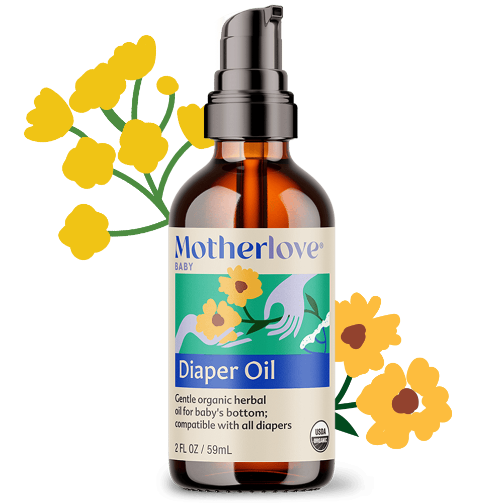 Motherlove Herbal Company Baby Diaper Oil