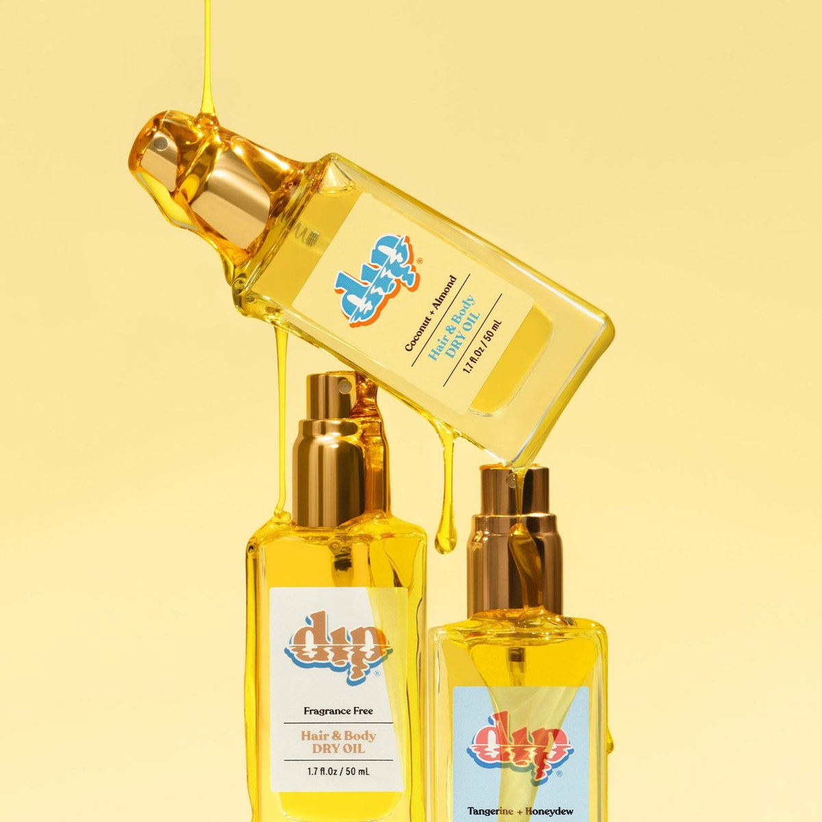 Dip Hair & Body Dry Oil - Coconut & Almond