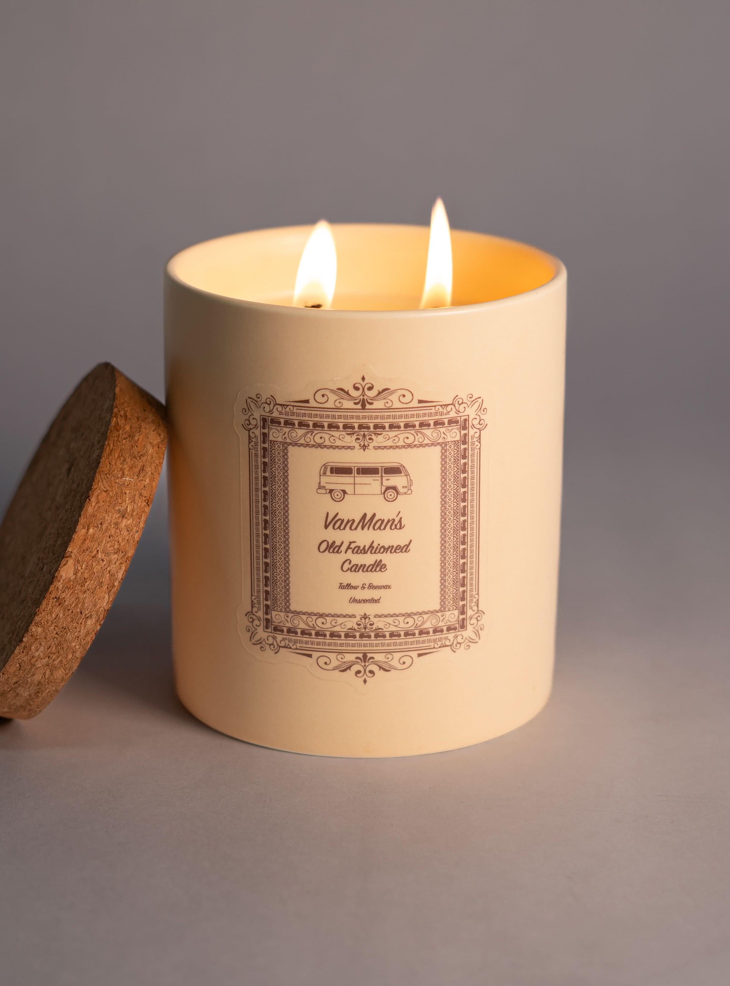 VanMan Candle No Scent / 1 Pack *New* VanMan&