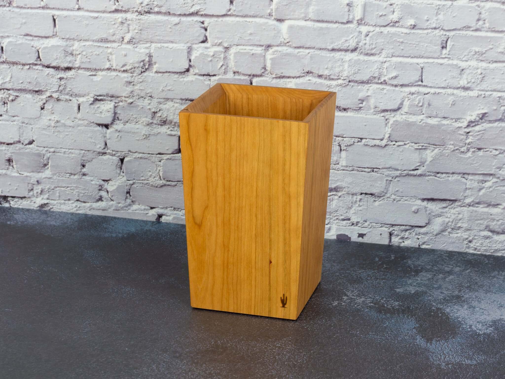 Old Saguaro Woodcraft Cherry Utensil Holder
