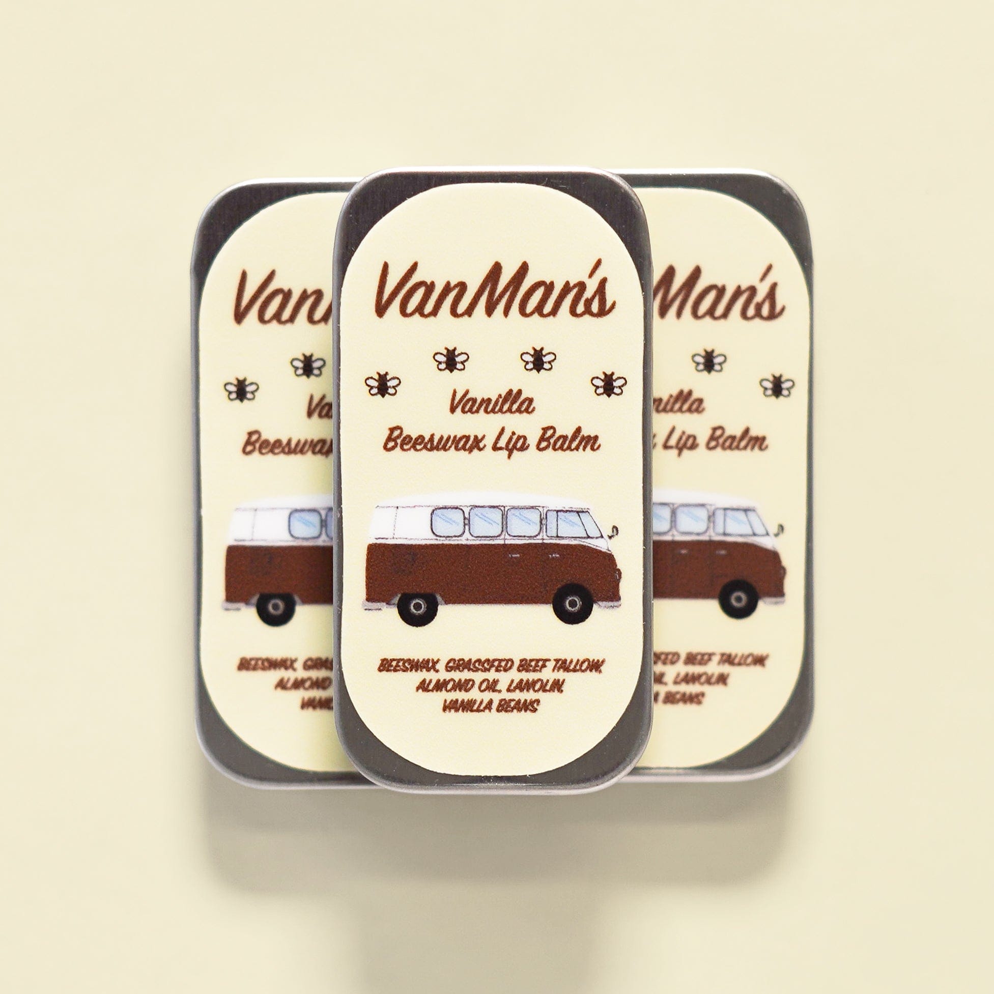 VanMan Vanilla / Tin / 3 Pack *New* VanMan&