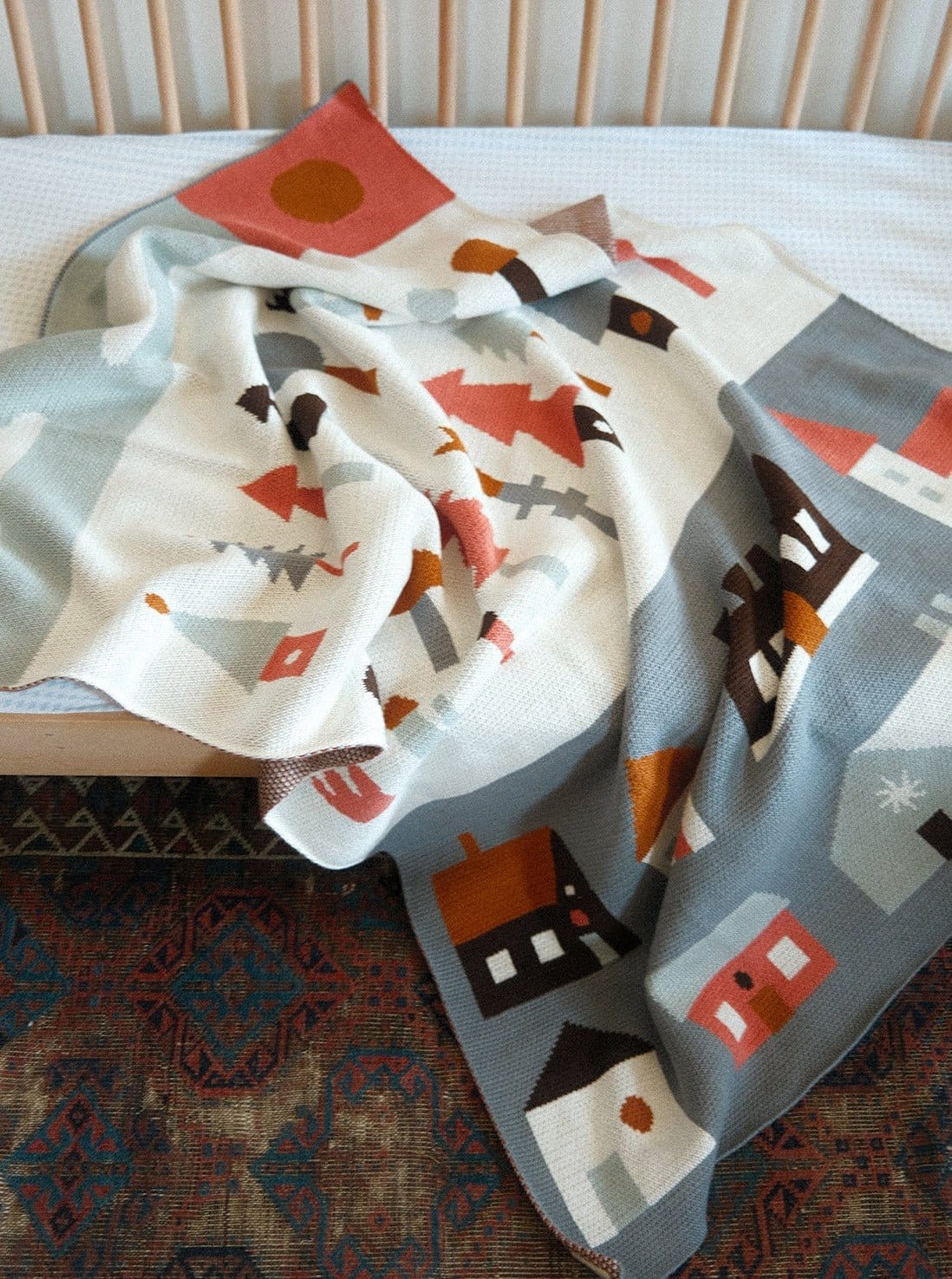 Biquette Baby Blanket Village Baby Blanket