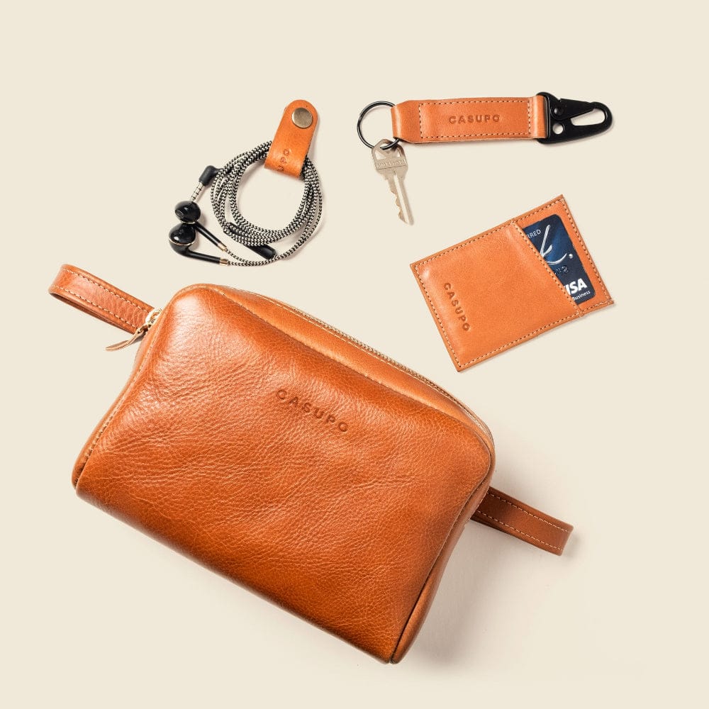 CASUPO Small Bifold Keychain - Natural