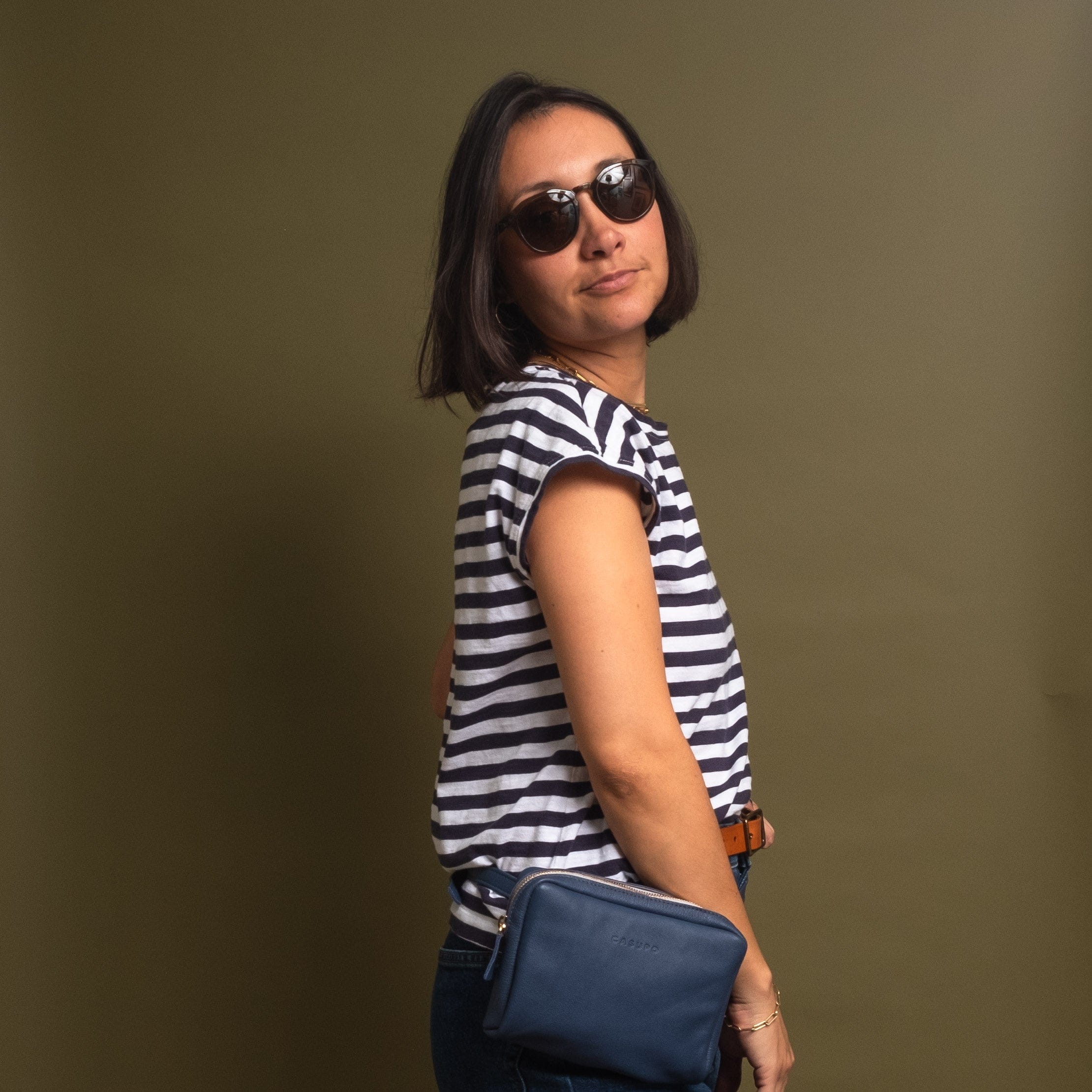 CASUPO Handbags Size 28 - 36 Fanny Pack - Blue