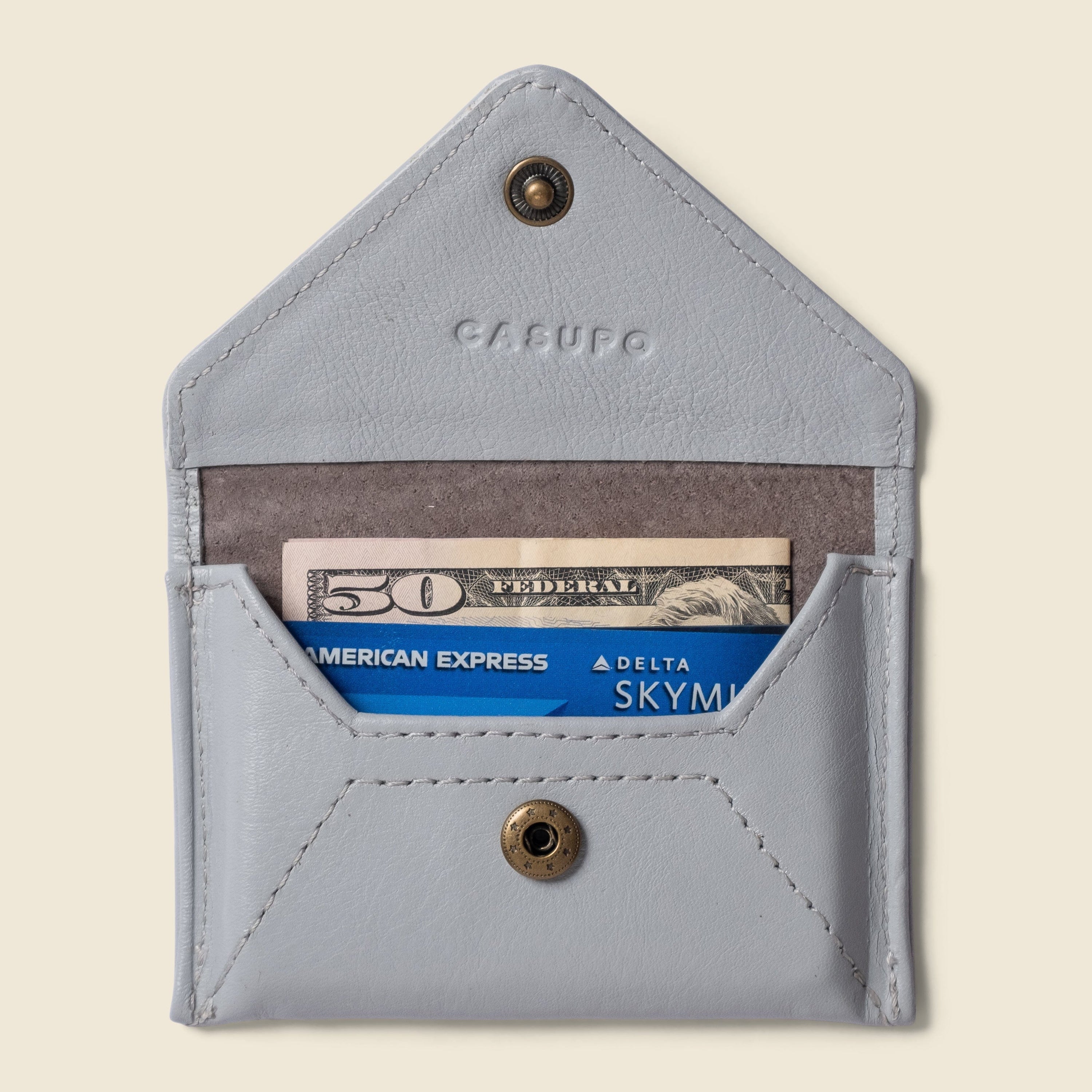 CASUPO Envelope Wallet Mini Envelope Wallet With RFID protection - Ice Blue