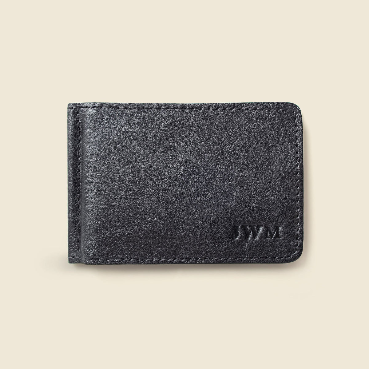 Bifold Money Clip Wallet - Black
