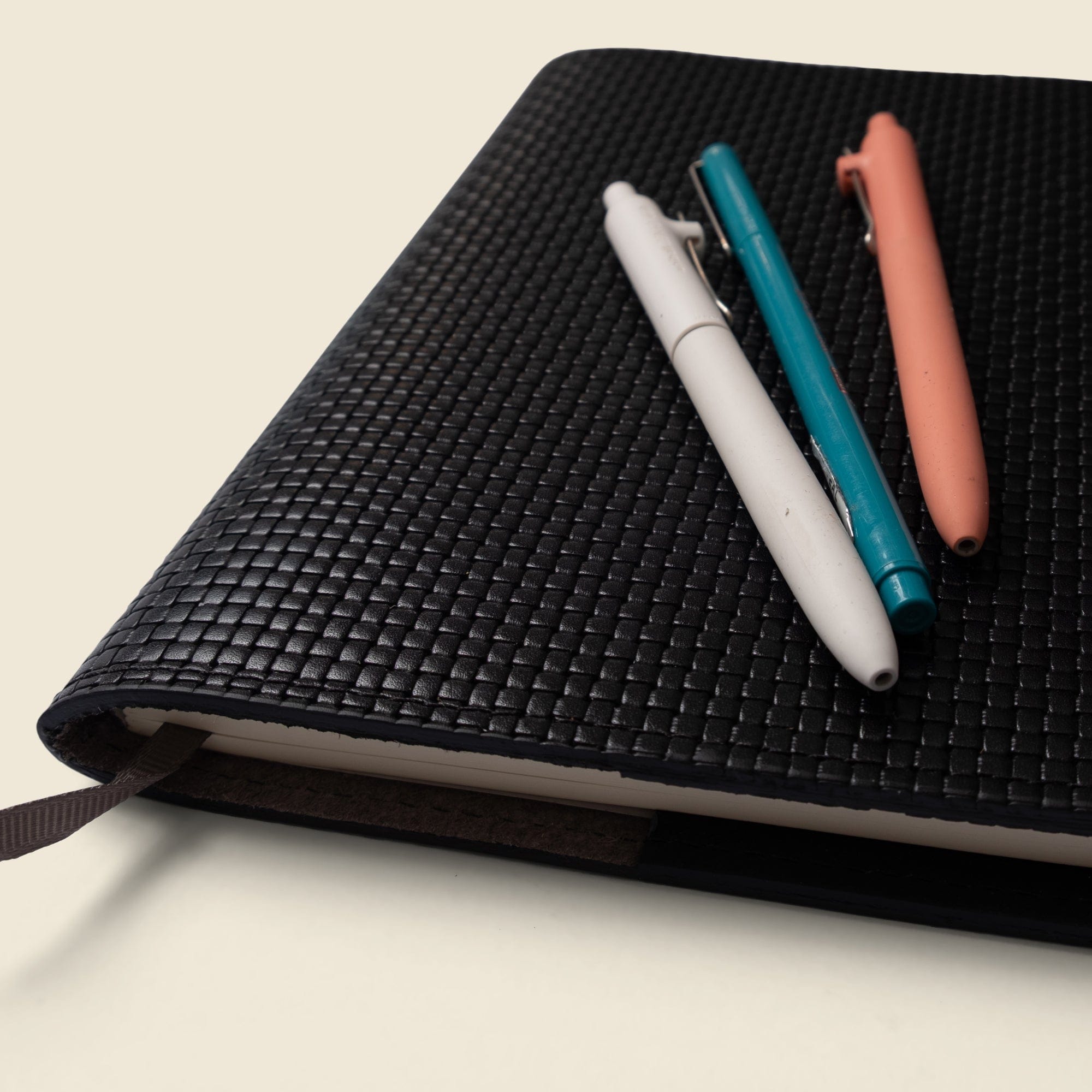 Refillable A5 Leather Notebook Cover – Black Limited Edition