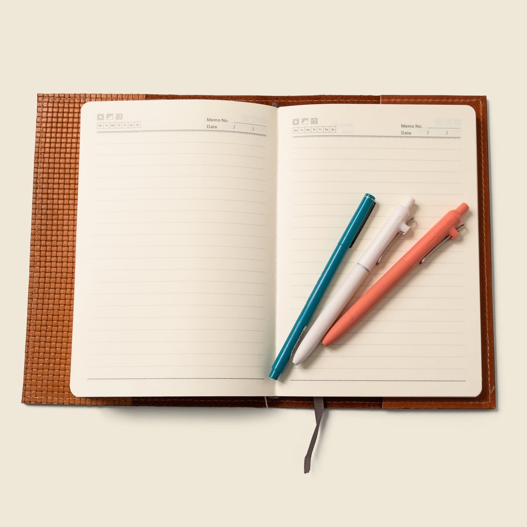 Refillable A5 Leather Notebook Cover – Tan Limited Edition
