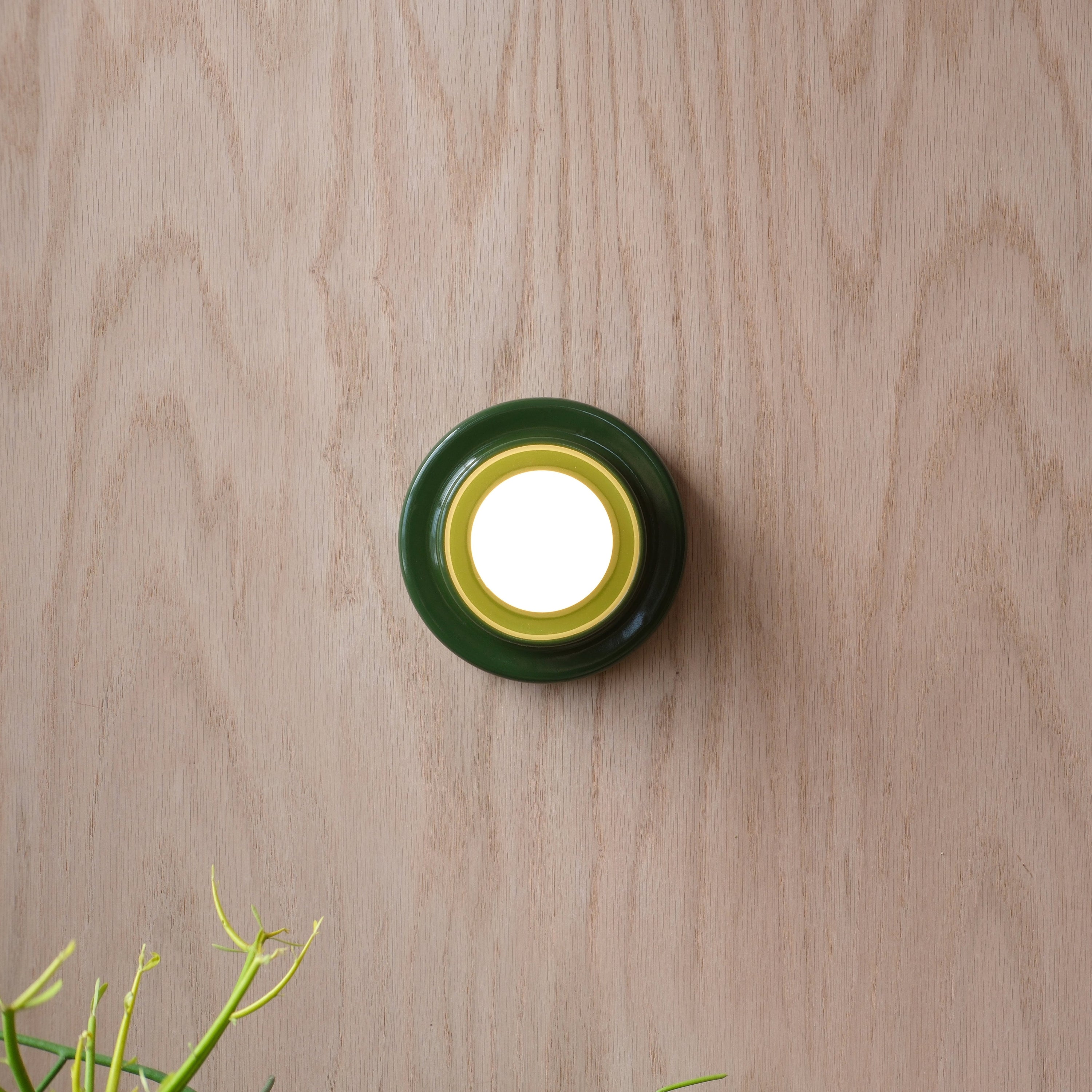 Misewell Lamps Green / Hard-wired (Dimmable) Q Sconce