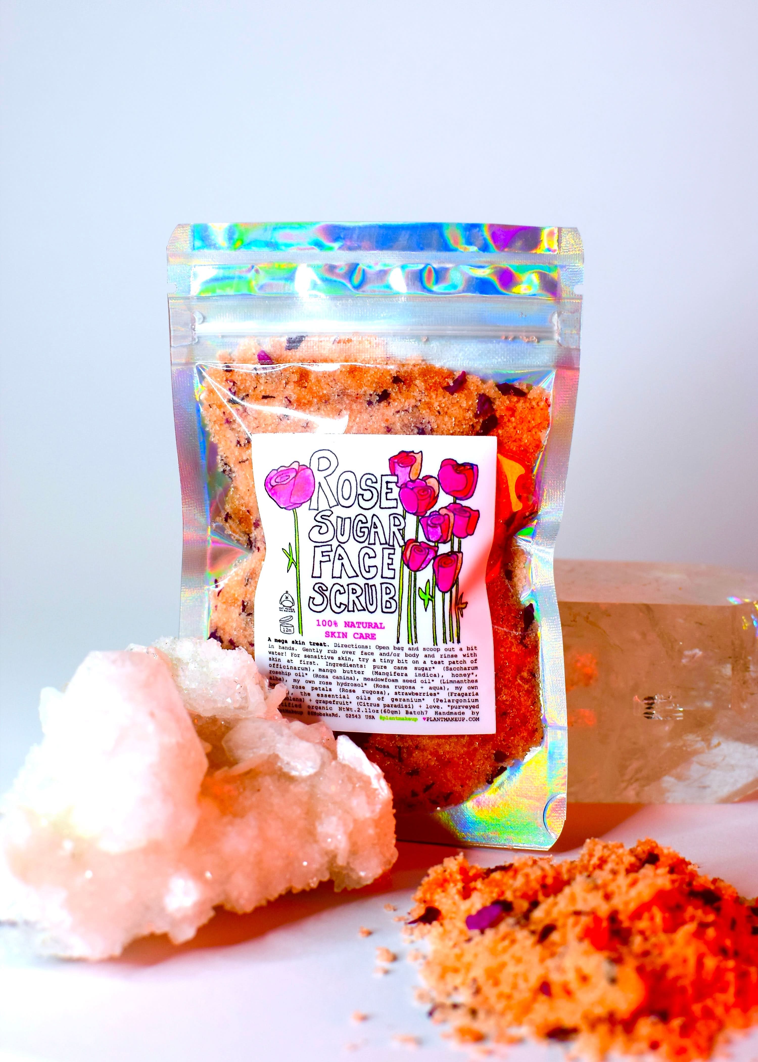 ROSE sugar FACE SCRUB - My American Goods