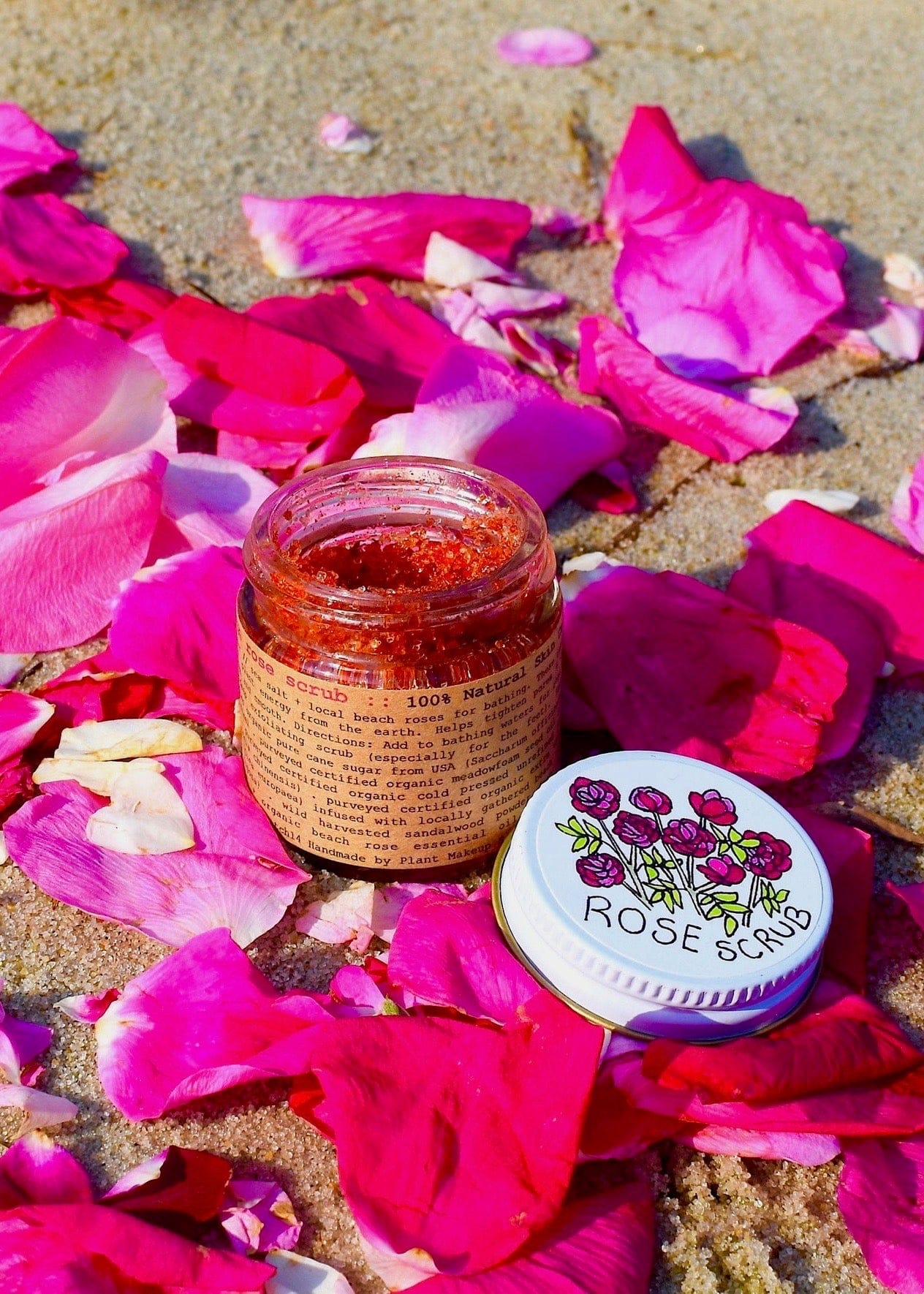 plant makeup Beach Rose Scrub