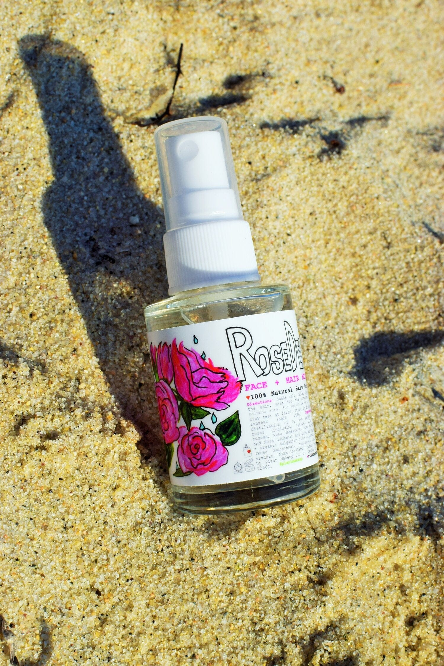 plant makeup Rose Dew Face + Hair Mist