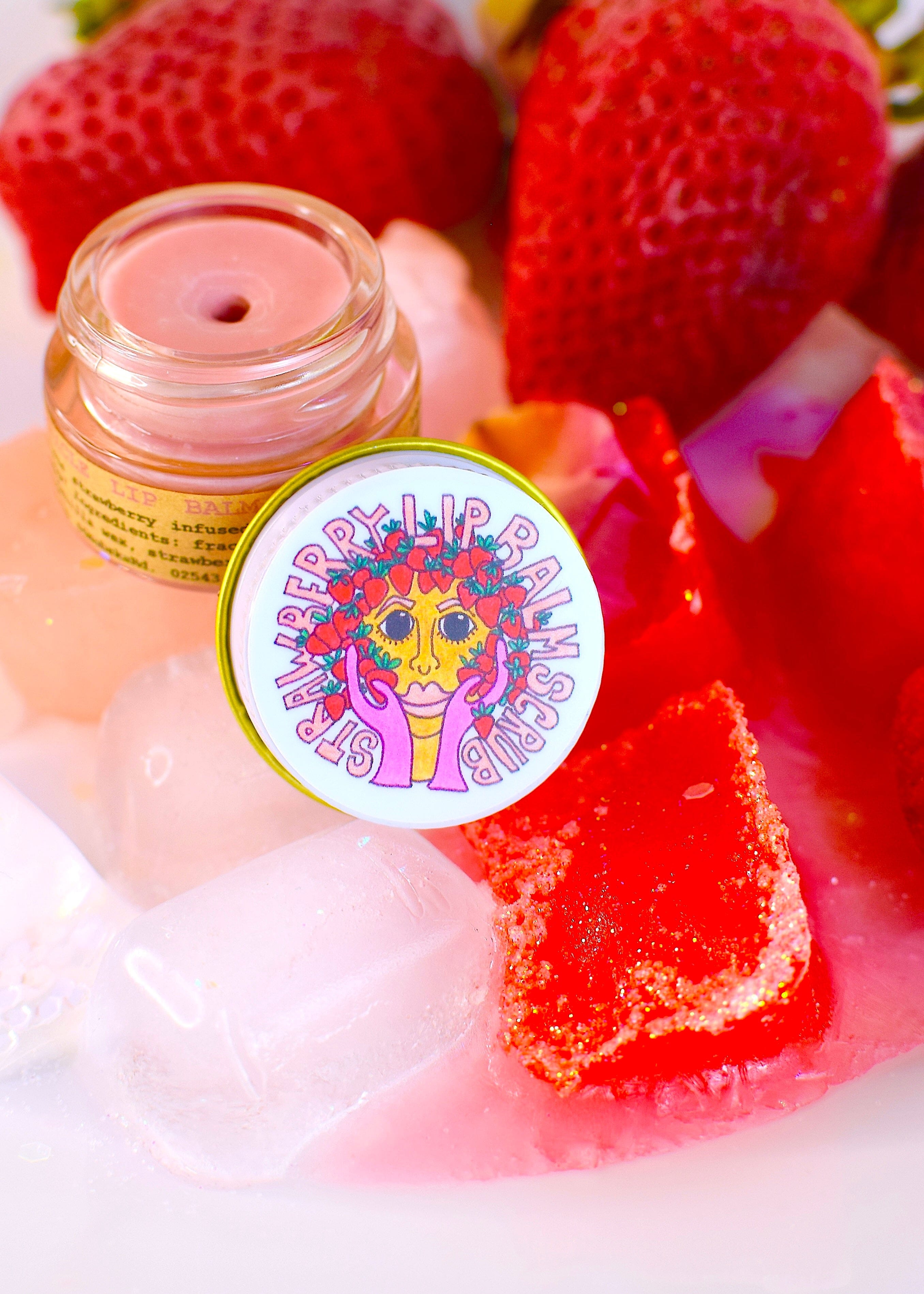 plant makeup Strawberry Dreamsicle Lip Balm Scrub