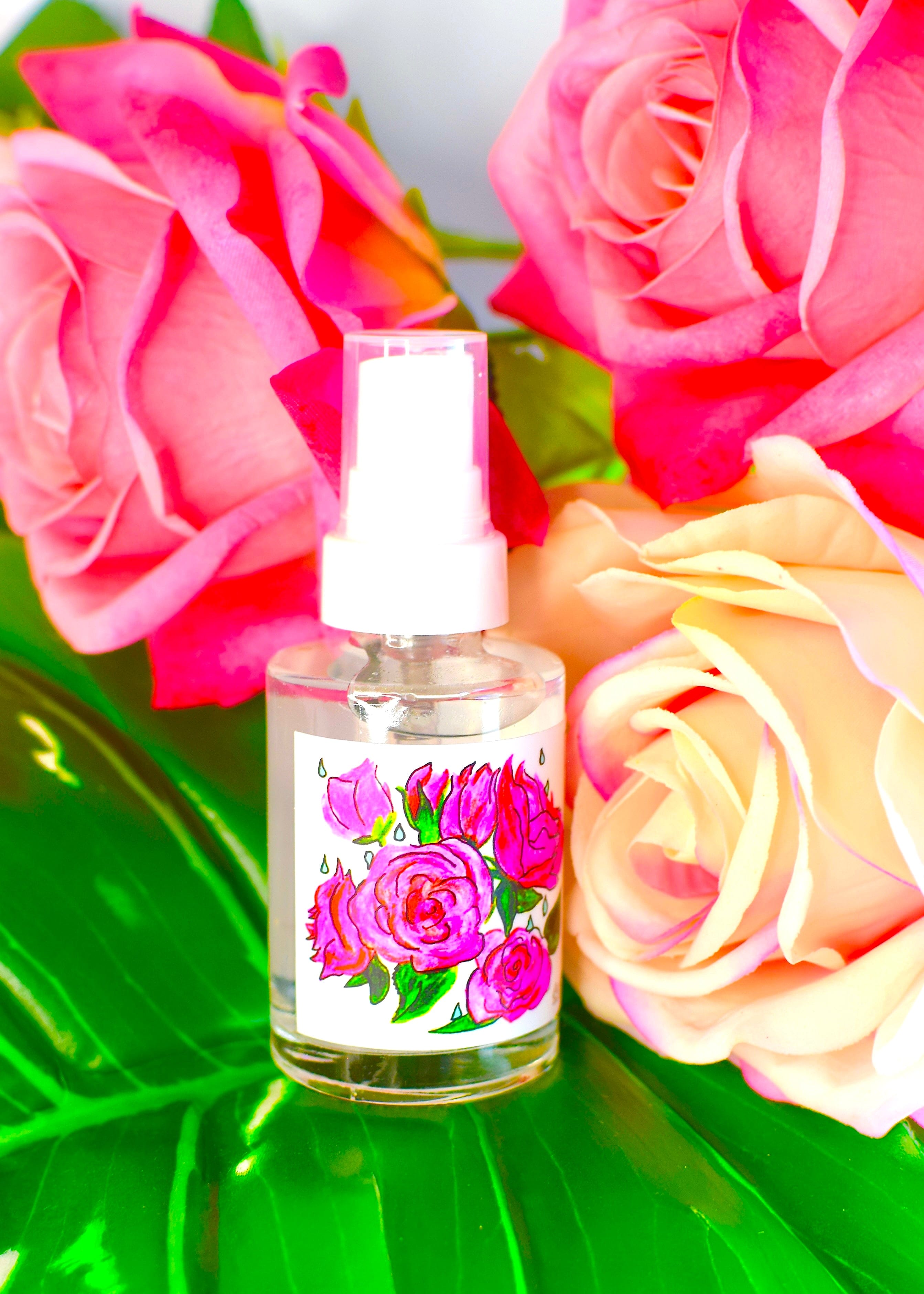 plant makeup Rose Dew Face + Hair Mist