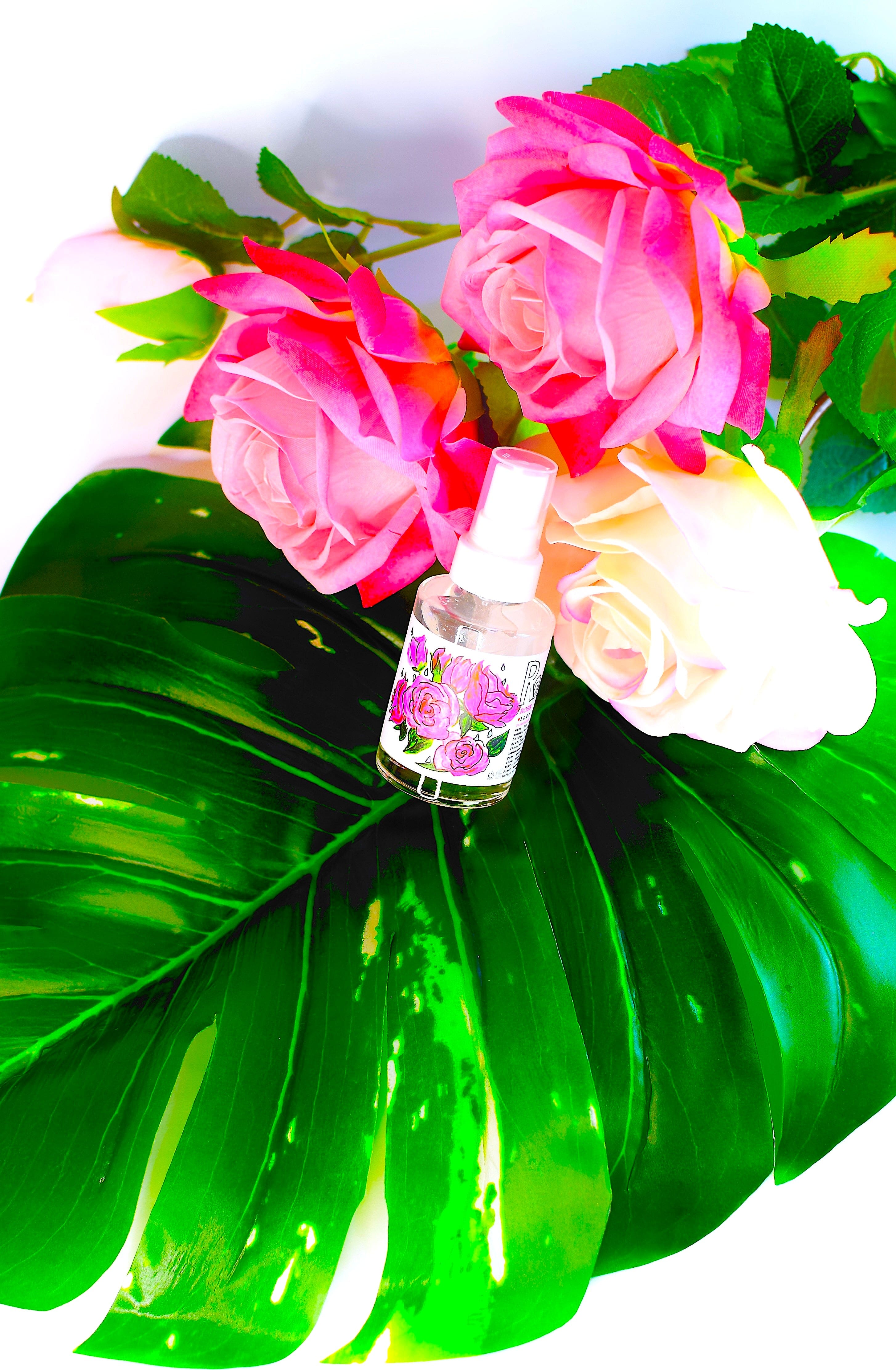 plant makeup Rose Dew Face + Hair Mist