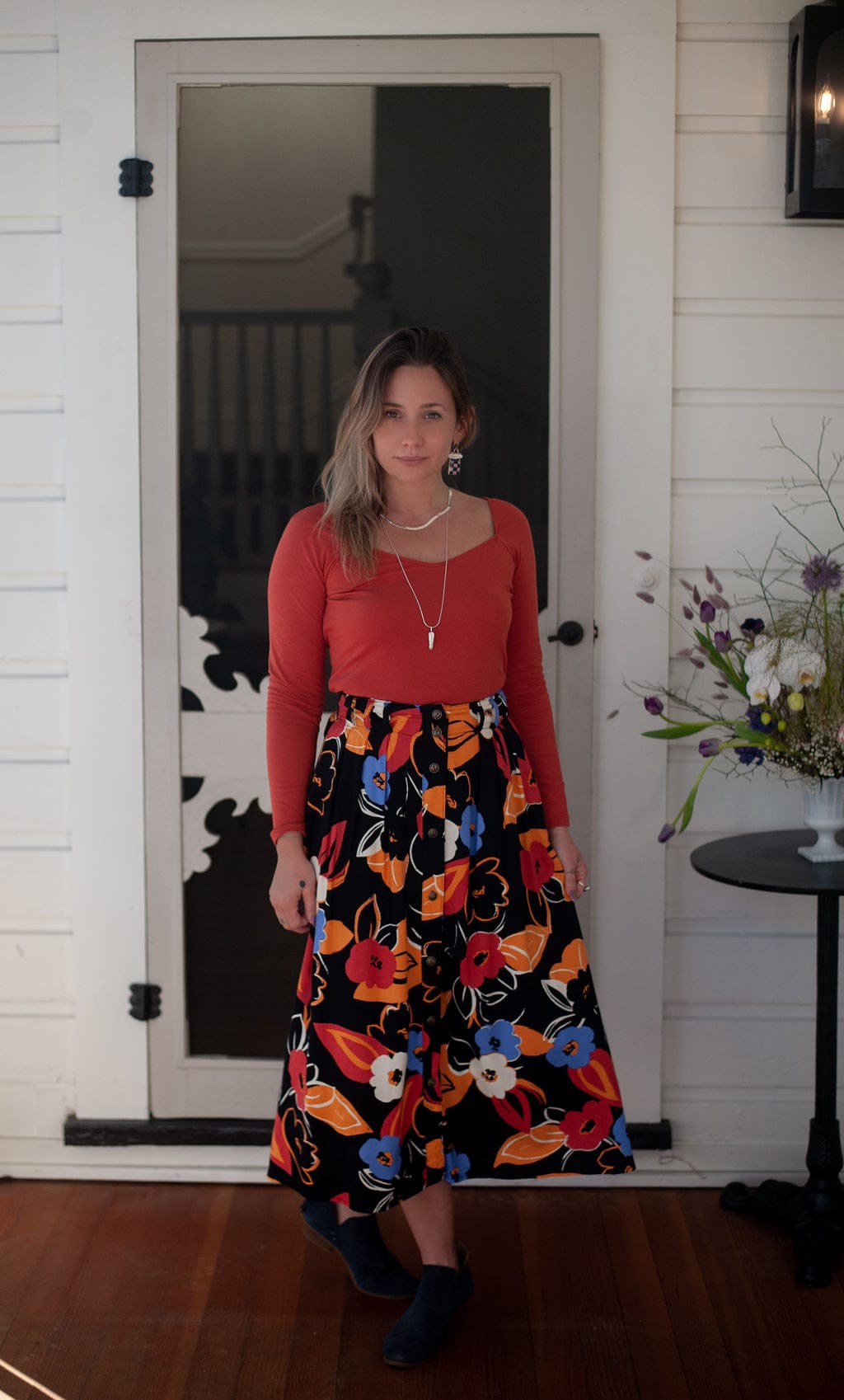 Field Day Skirt Trices Skirt in Abstract Floral