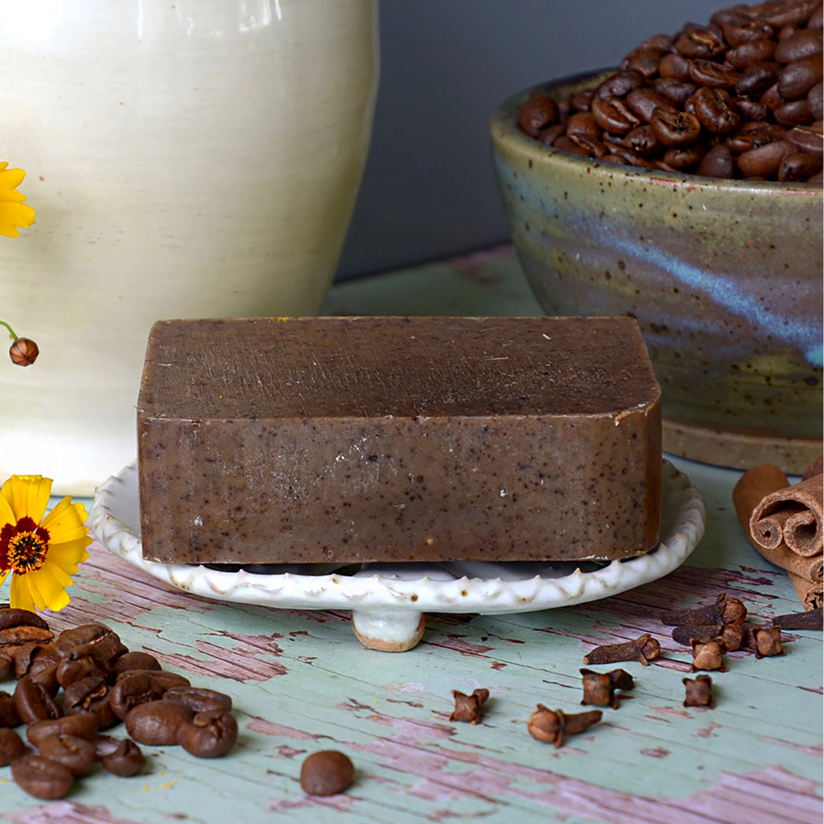 Exfoliating Spiced Coffee Donkey Milk Soap 4.5 oz
