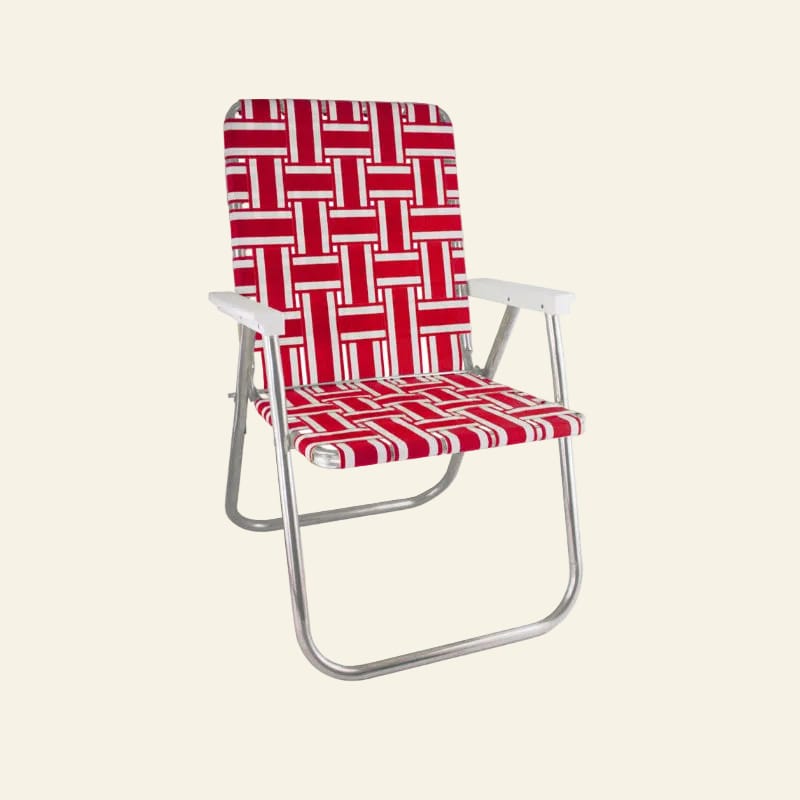 Lawn Chair USA Chairs Classic Red and White Stripe Classic Lawn Chair