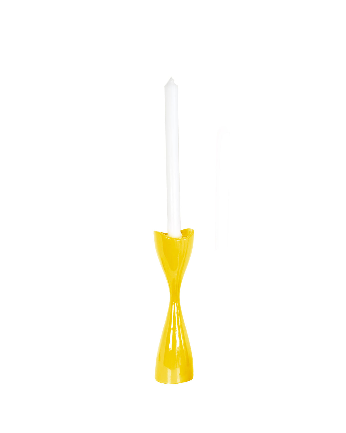 Tulip Candlestick Holders in Dandy Yellow