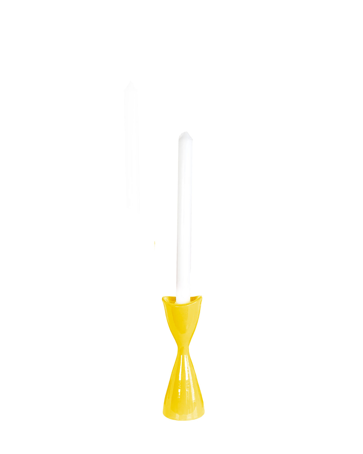 Tulip Candlestick Holders in Dandy Yellow