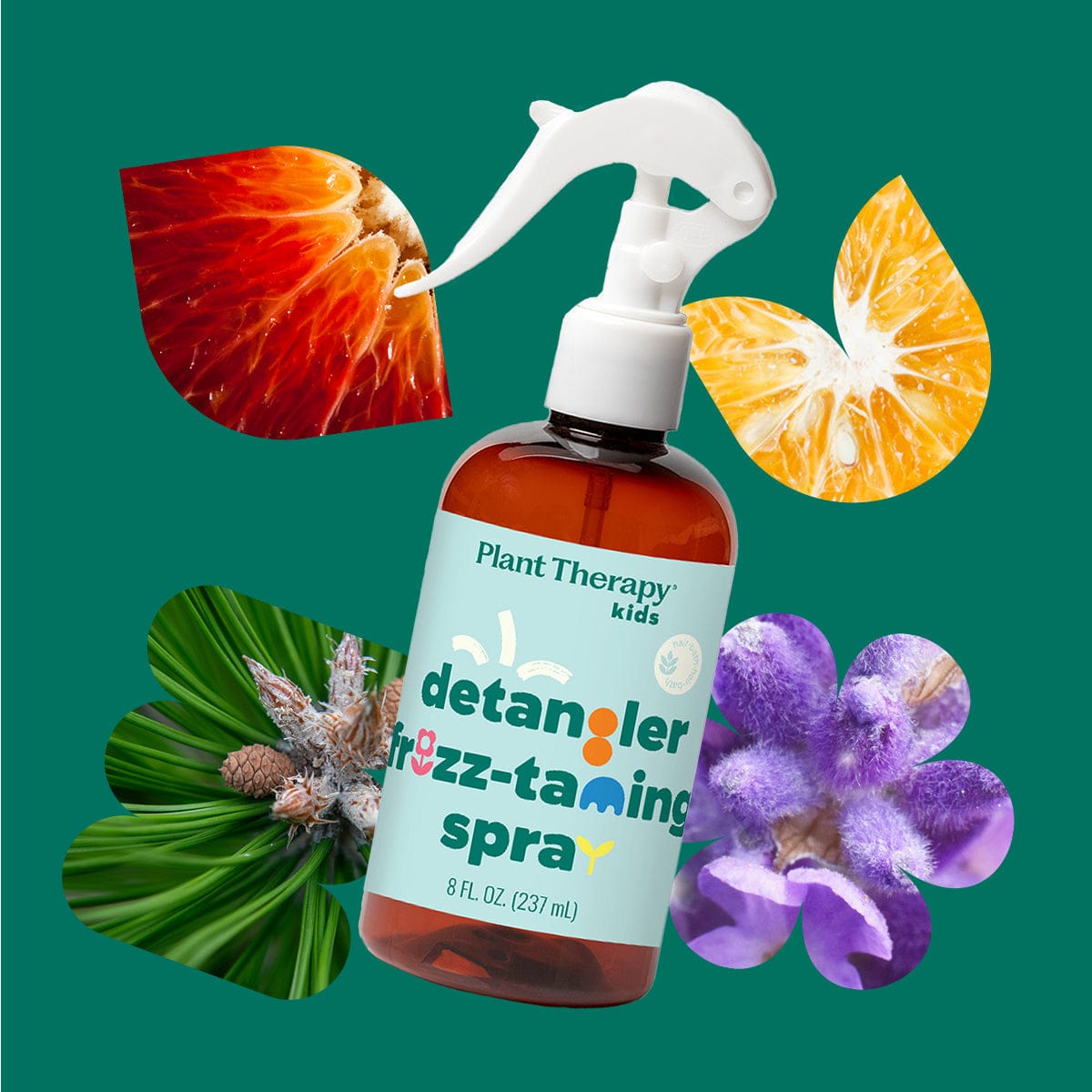 Plant Therapy Hair & Skin Care 8 oz Detangler Frizz-Taming Spray