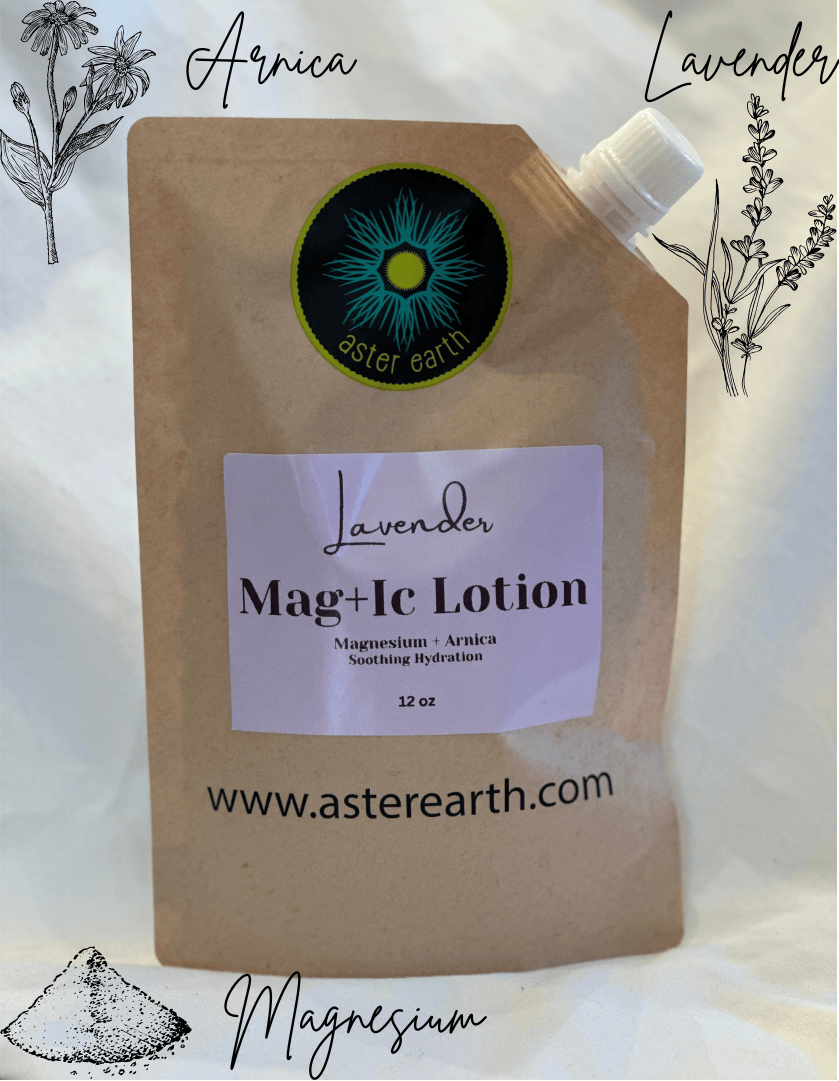 Aster Earth 12 oz / Eco Pouch MAG+IC Lotion (Lavender)