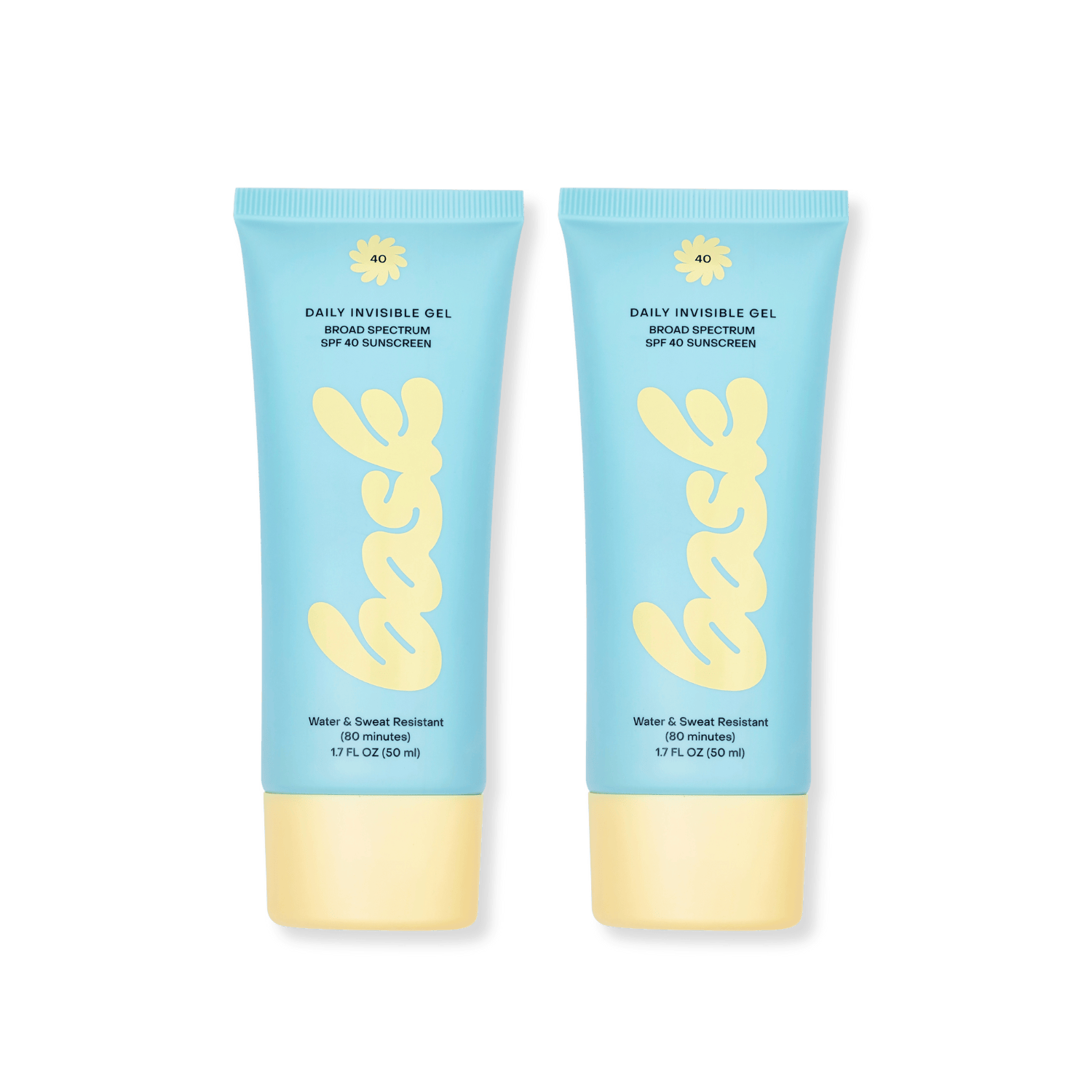 Bask Suncare Sunscreen Daily Invisible Gel 2-Pack