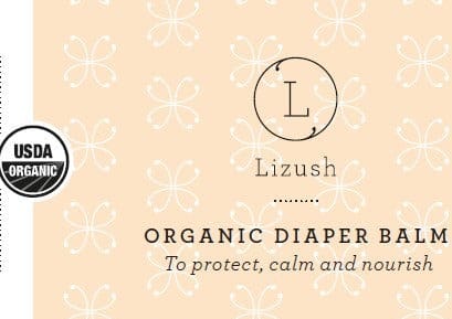 Lizush ORGANIC DIAPER BALM To protect, calm and nourish