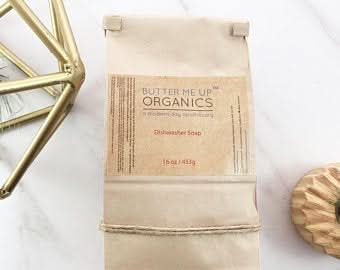 Butter Me Up Organics Home All Natural Dishwasher Soap – Organic & Chemical-Free