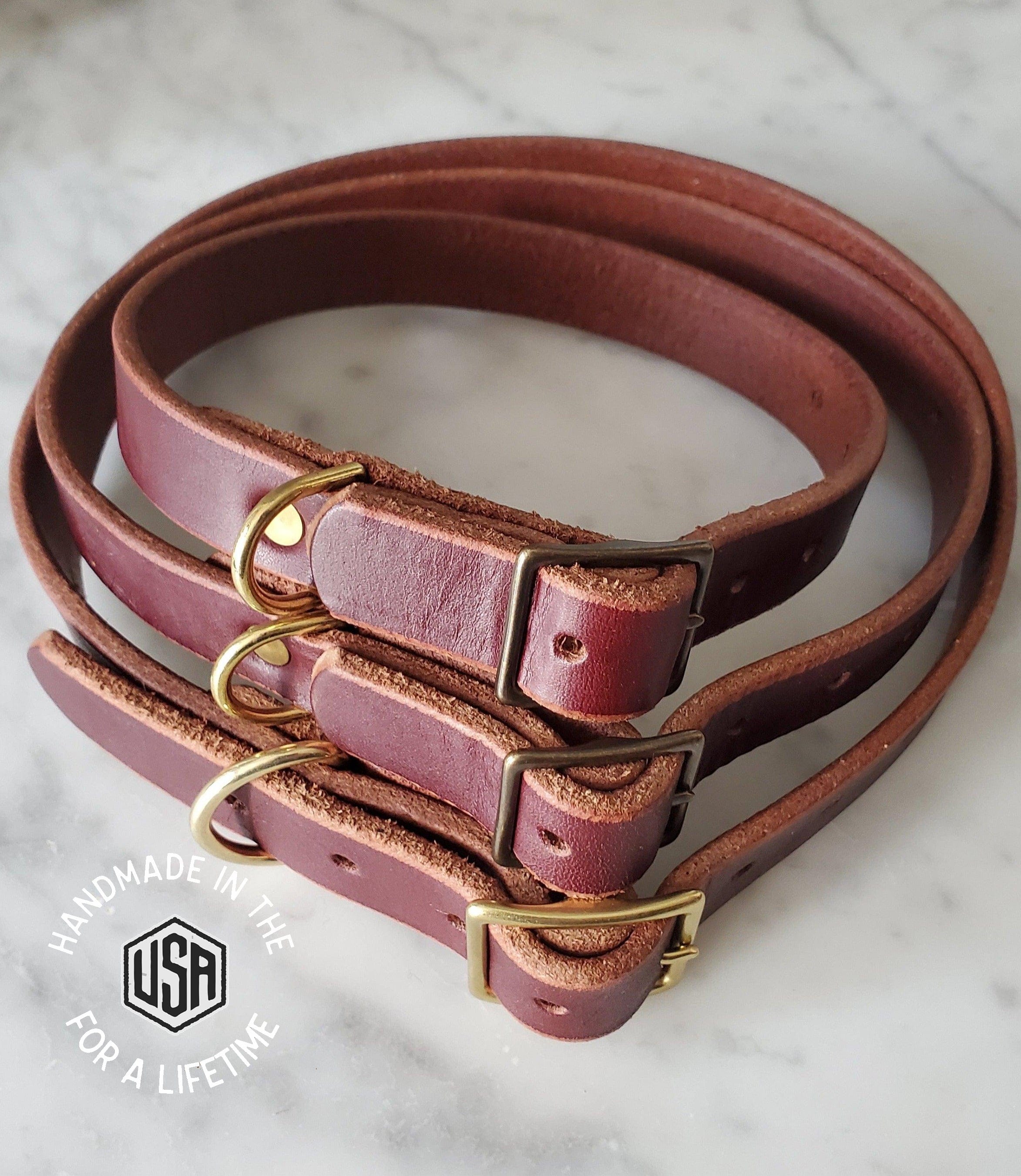 The Local Branch Leather Dog Collar - USA Made