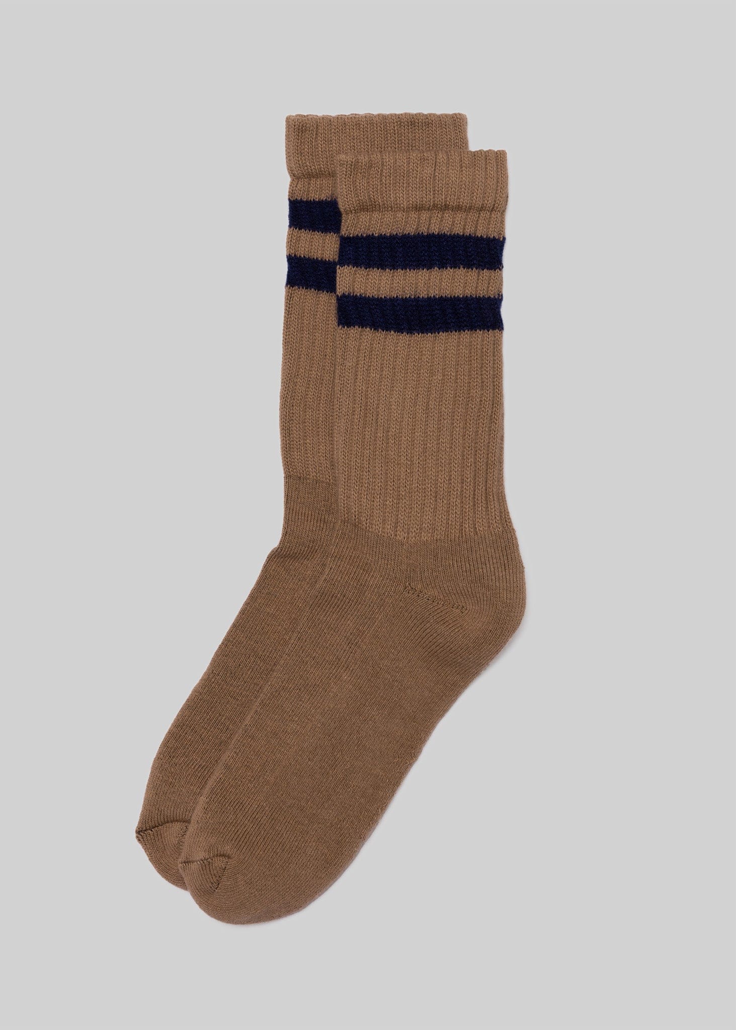 American Trench Socks tan / One Size The Retro Double Stripe