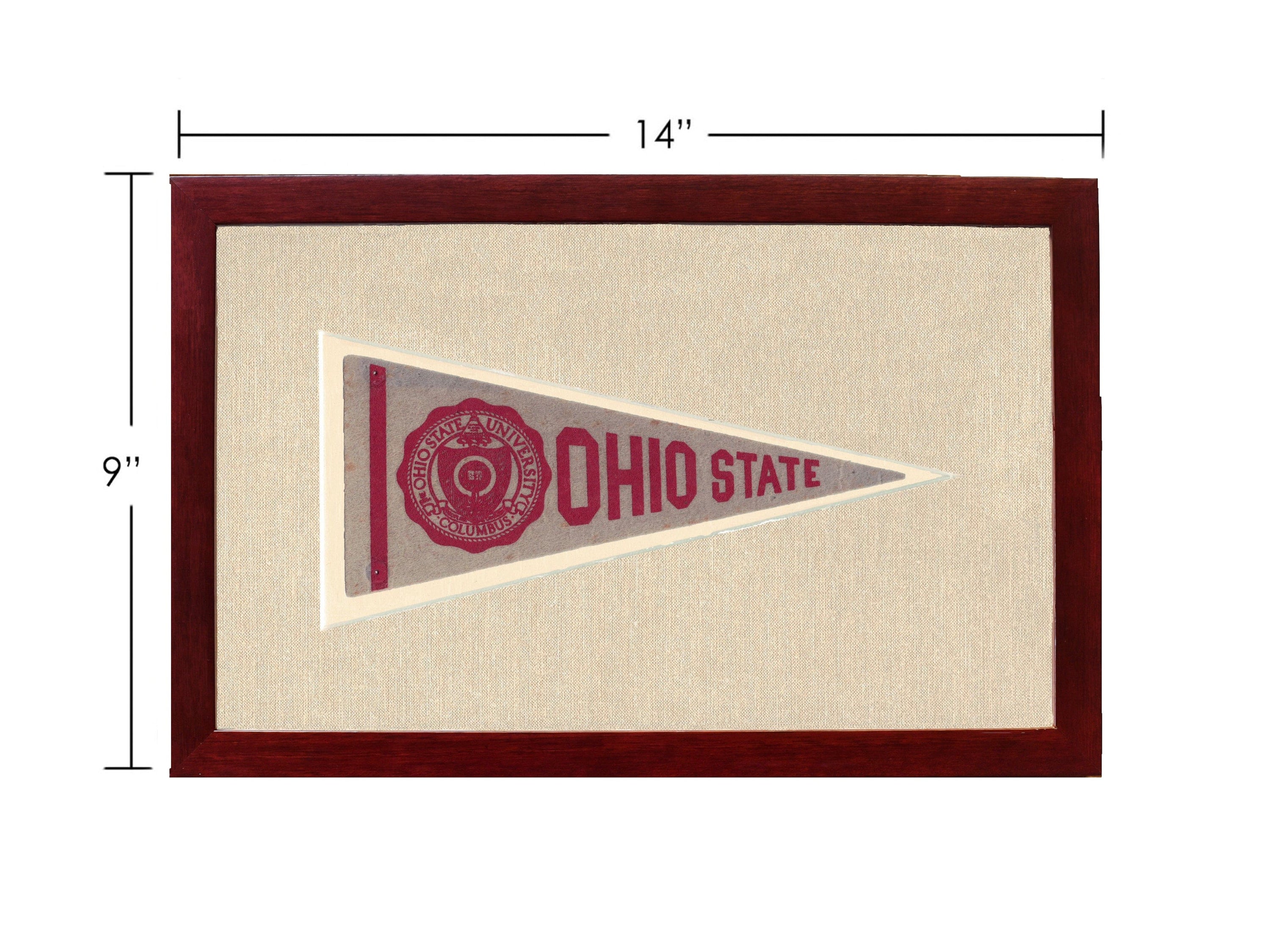 Americana Memories Vintage Pennants and Memorabilia Vintage Ohio State Pennant