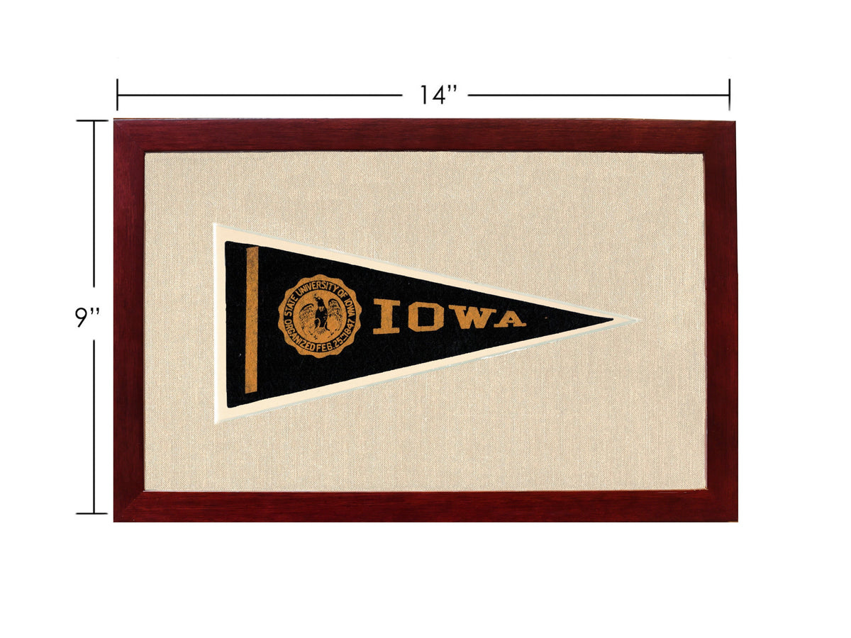 Vintage University of Iowa Pennant